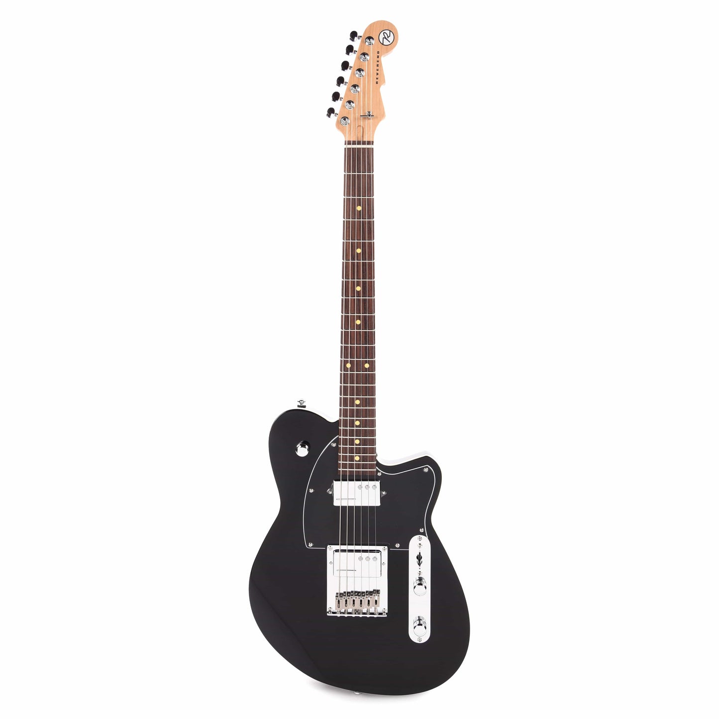 Reverend Crosscut Midnight Black Electric Guitars / Solid Body