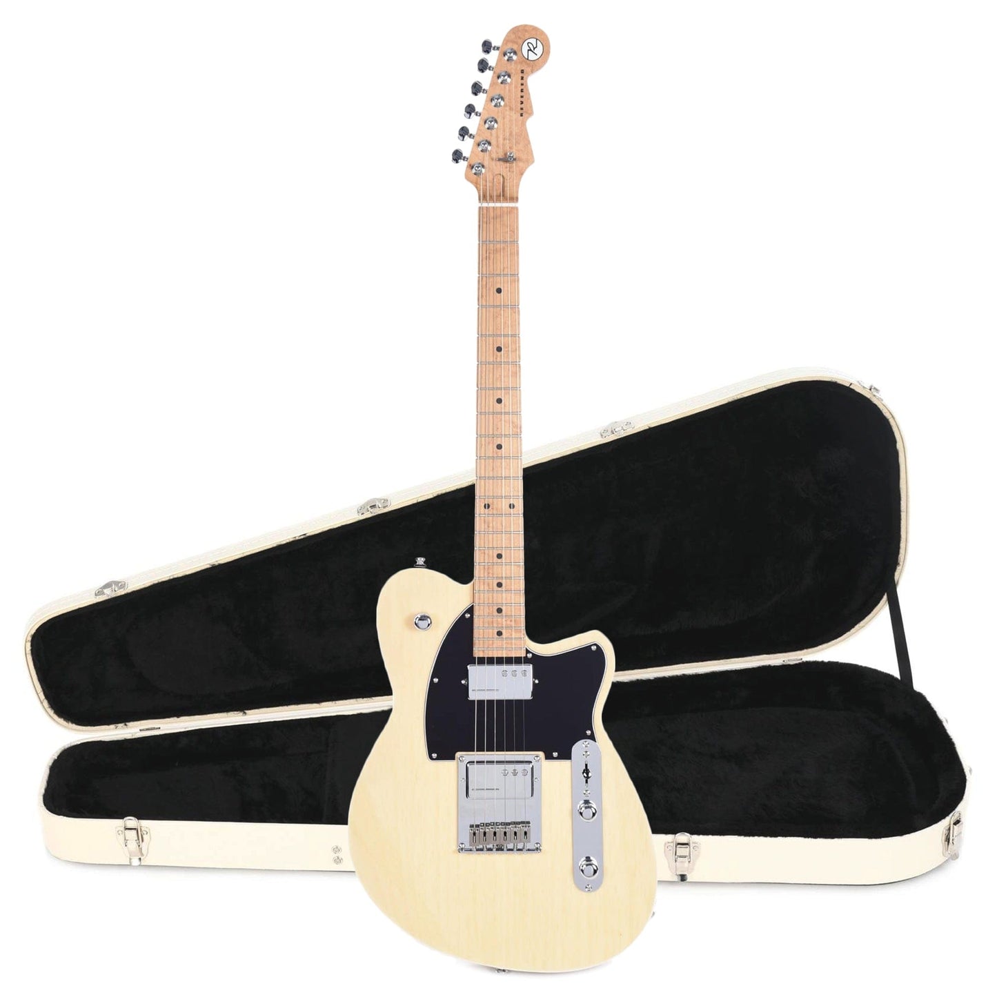 Reverend Crosscut Natural Hardshell Case Bundle Electric Guitars / Solid Body