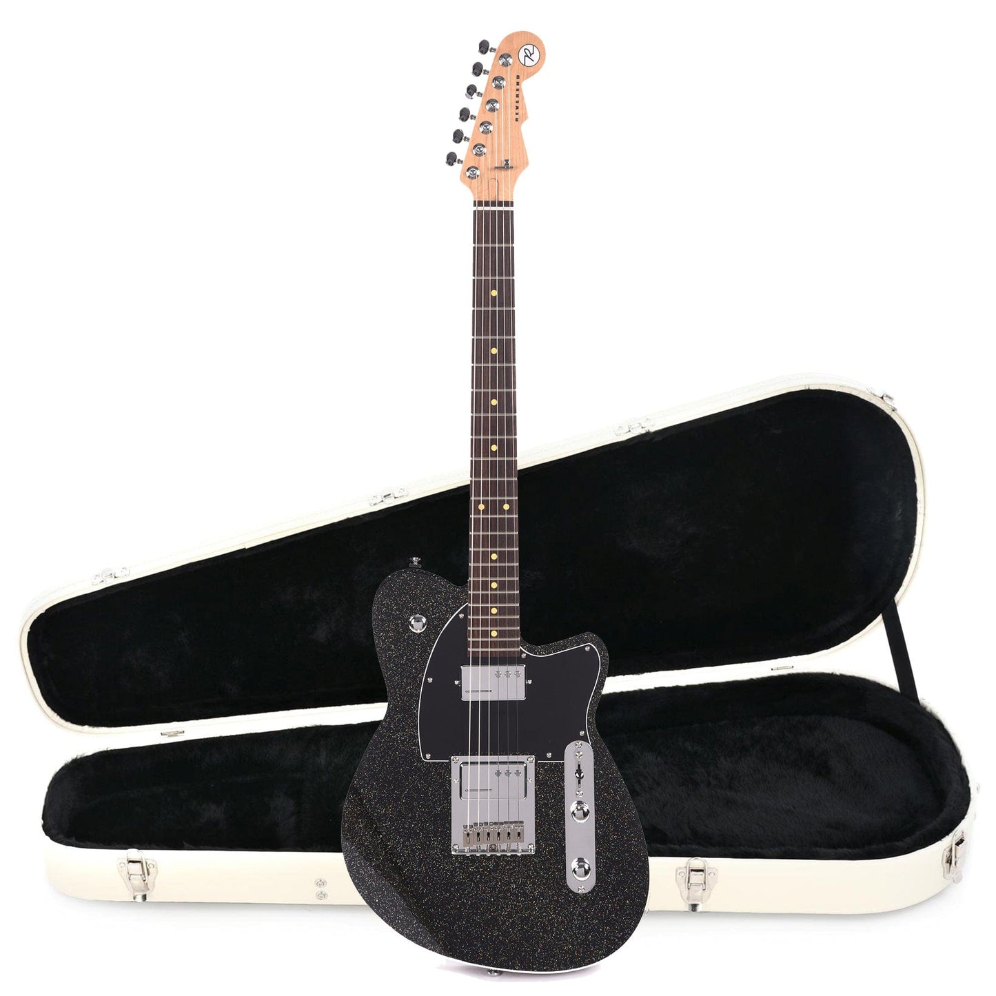 Reverend Crosscut Rainbow Sparkle (CME Exclusive) Hardshell Case Bundle Electric Guitars / Solid Body