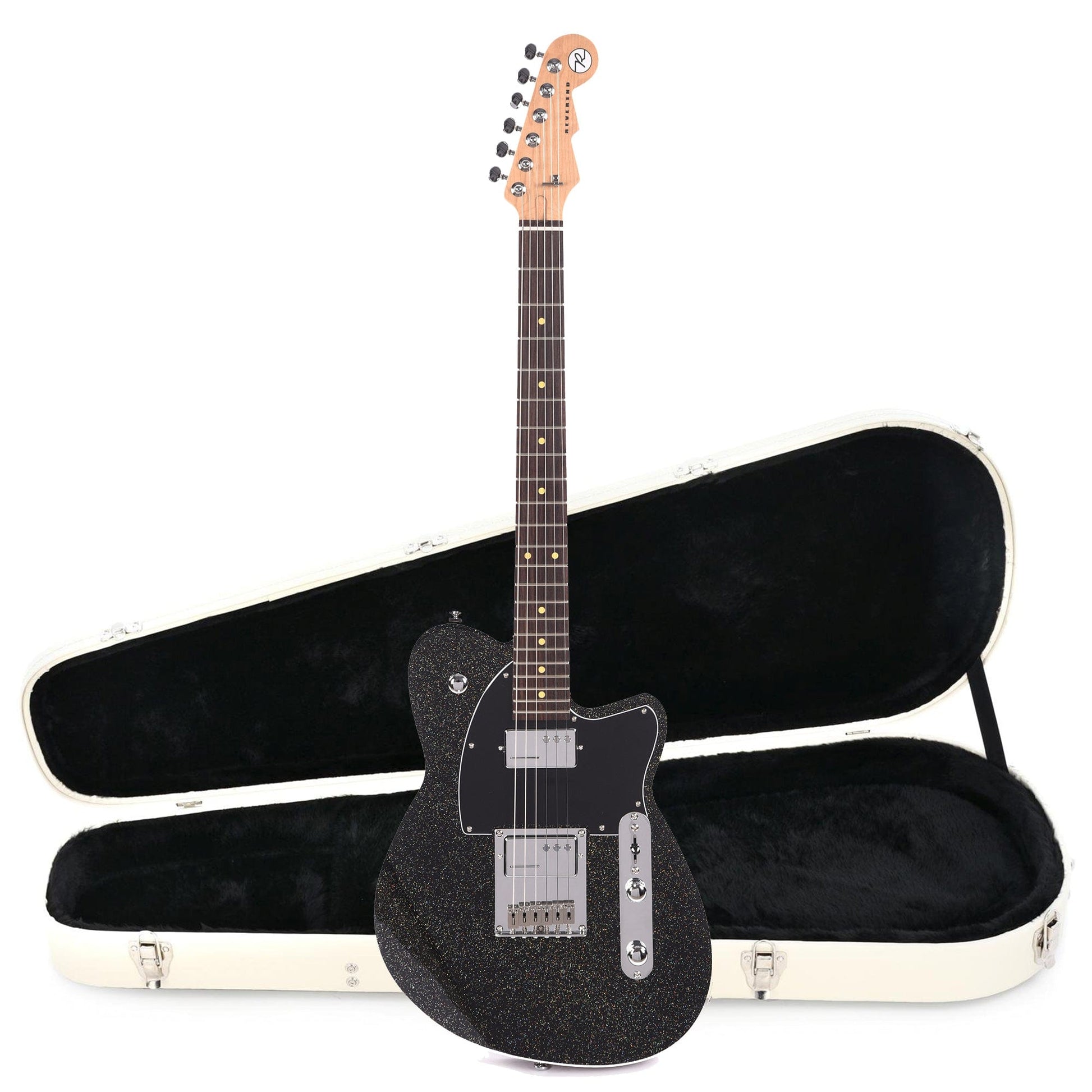 Reverend Crosscut Rainbow Sparkle (CME Exclusive) Hardshell Case Bundle Electric Guitars / Solid Body