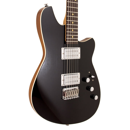 Reverend Descent Baritone Electric Guitar Midnight Black Electric Guitars / Solid Body