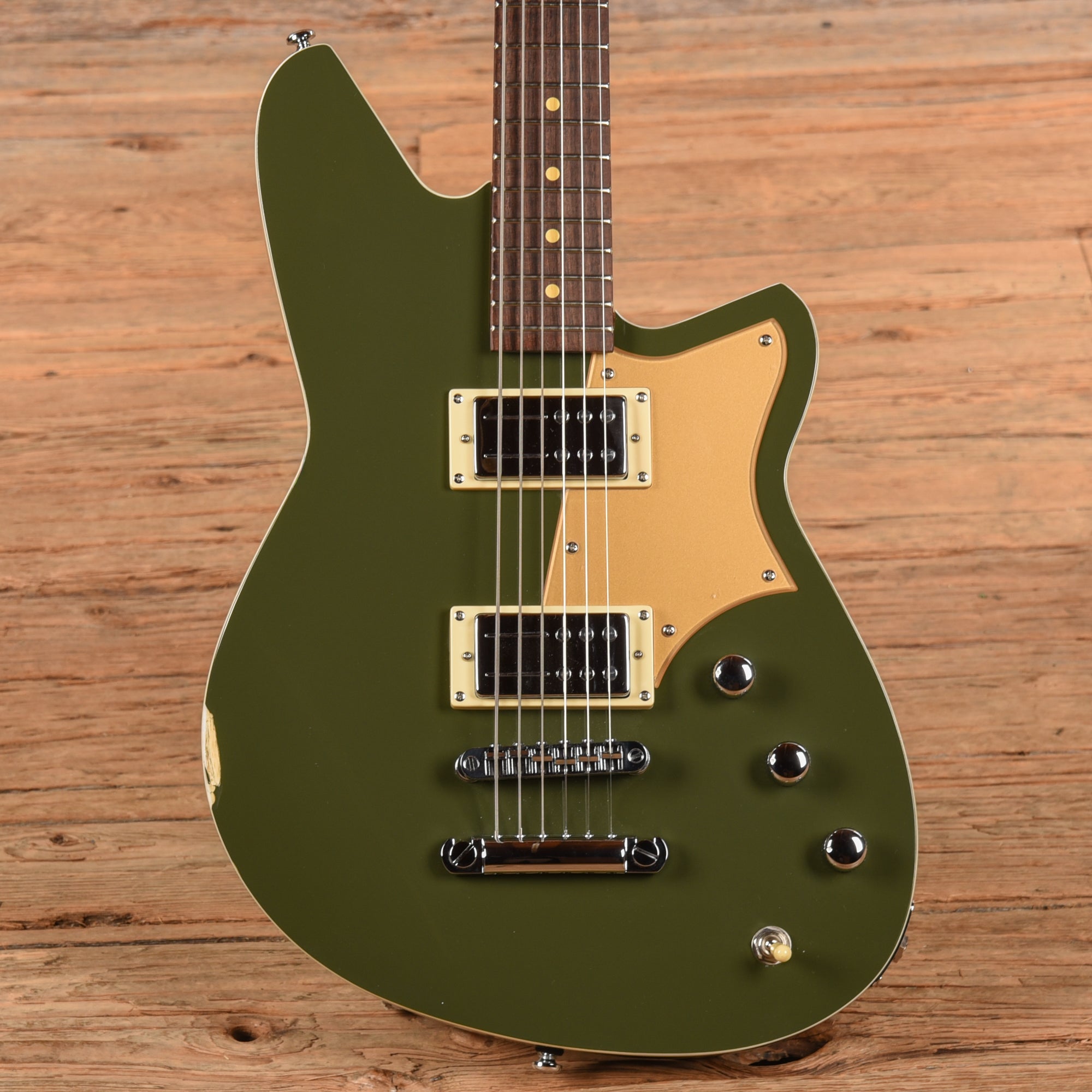 Reverend Descent RA Army Green Electric Guitars / Solid Body