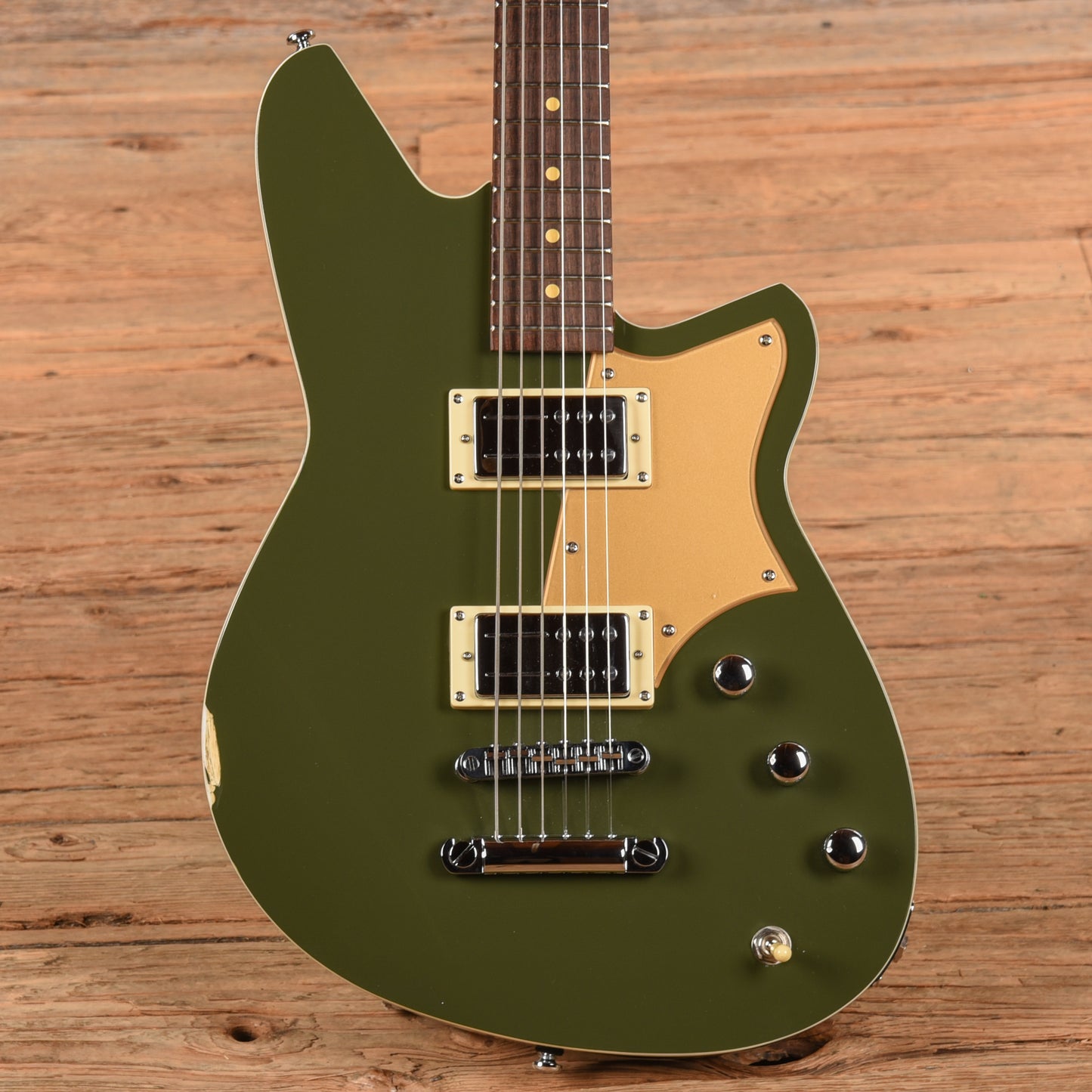 Reverend Descent RA Army Green Electric Guitars / Solid Body