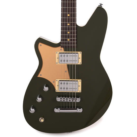 Reverend Descent RA Baritone Army Green LEFTY Electric Guitars / Solid Body