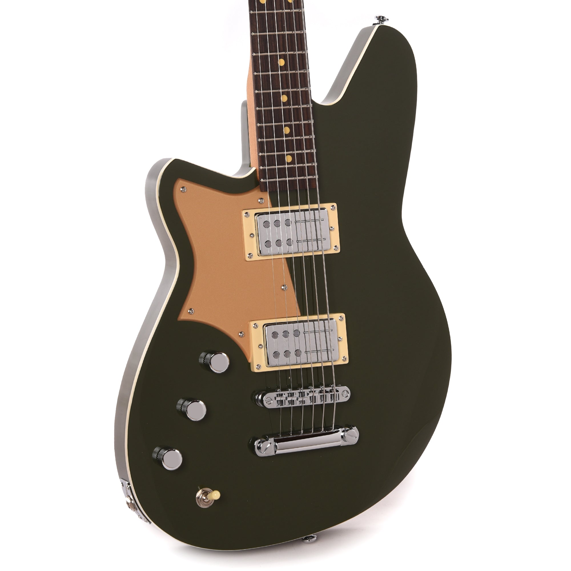 Reverend Descent RA Baritone Army Green LEFTY Electric Guitars / Solid Body