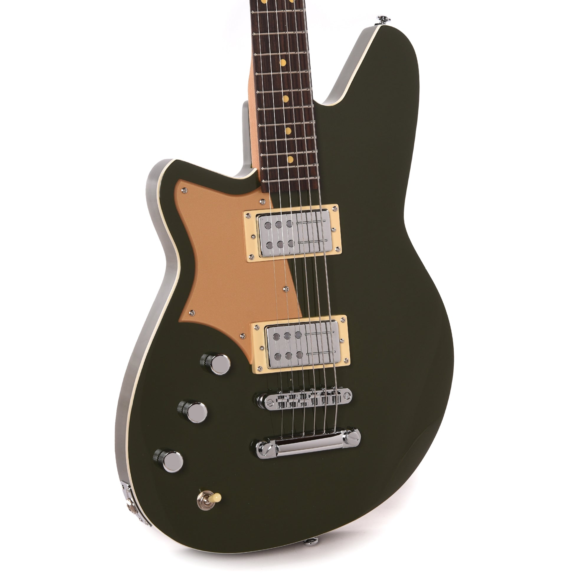 Reverend Descent RA Baritone Army Green LEFTY Electric Guitars / Solid Body