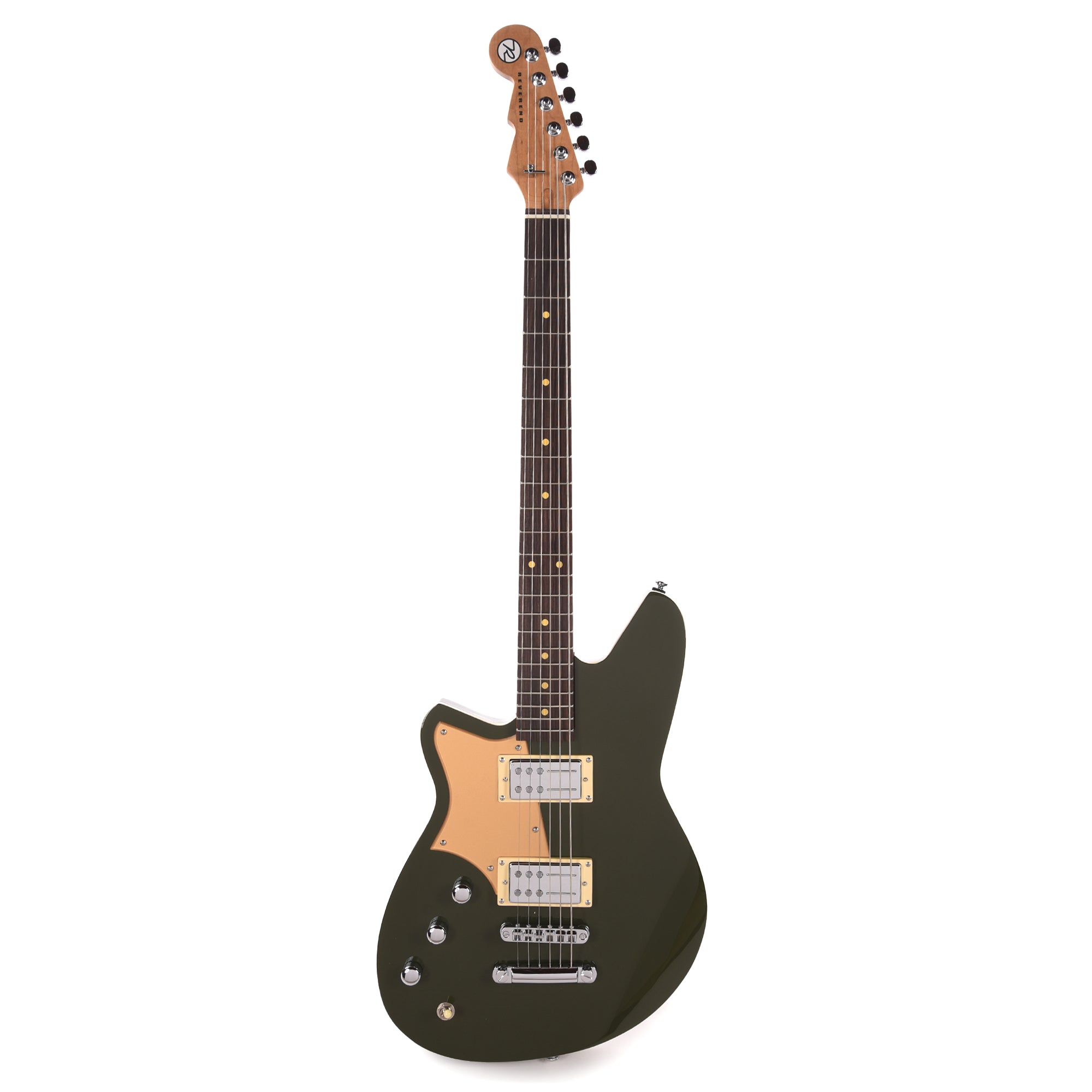 Reverend Descent RA Baritone Army Green LEFTY Electric Guitars / Solid Body