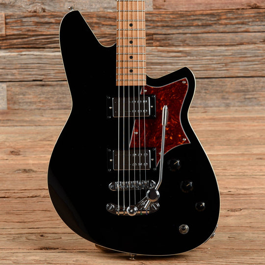 Reverend Descent RA Baritone Black Electric Guitars / Solid Body