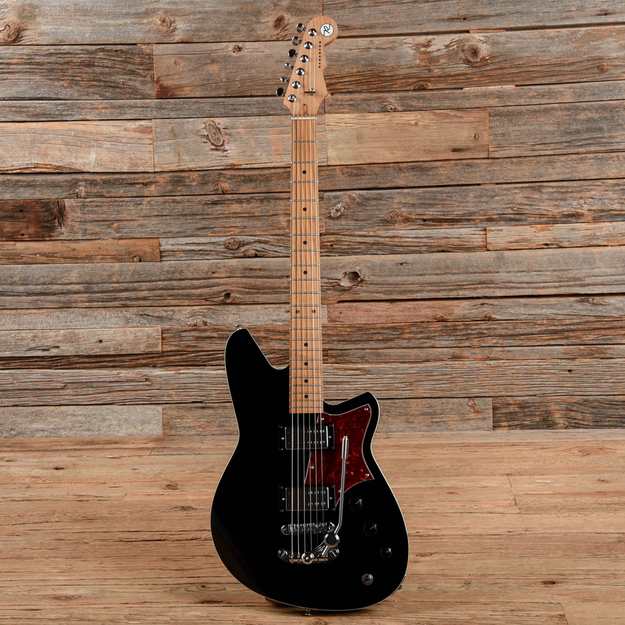 Reverend Descent RA Baritone Black Electric Guitars / Solid Body