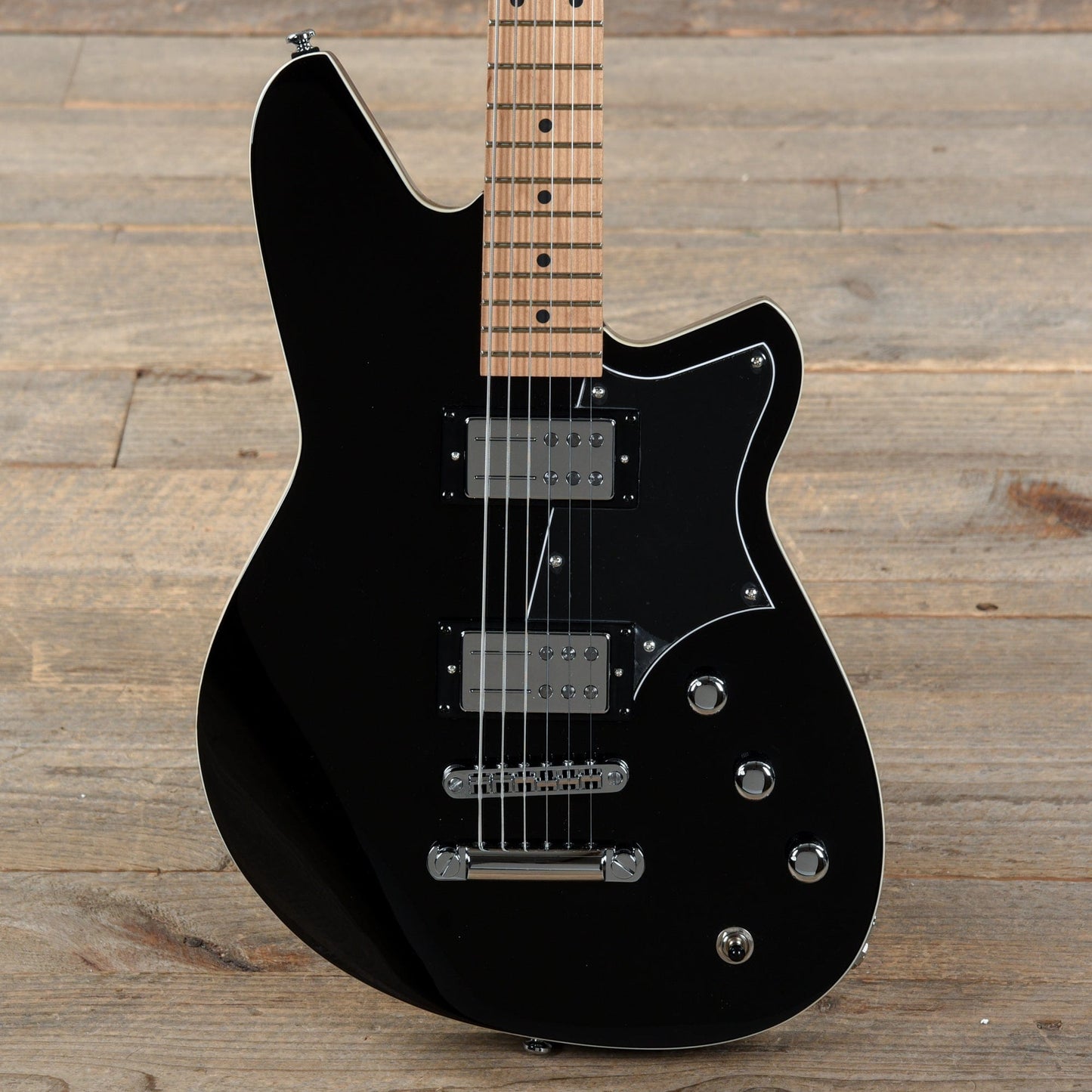 Reverend Descent RA Baritone Midnight Black Electric Guitars / Solid Body