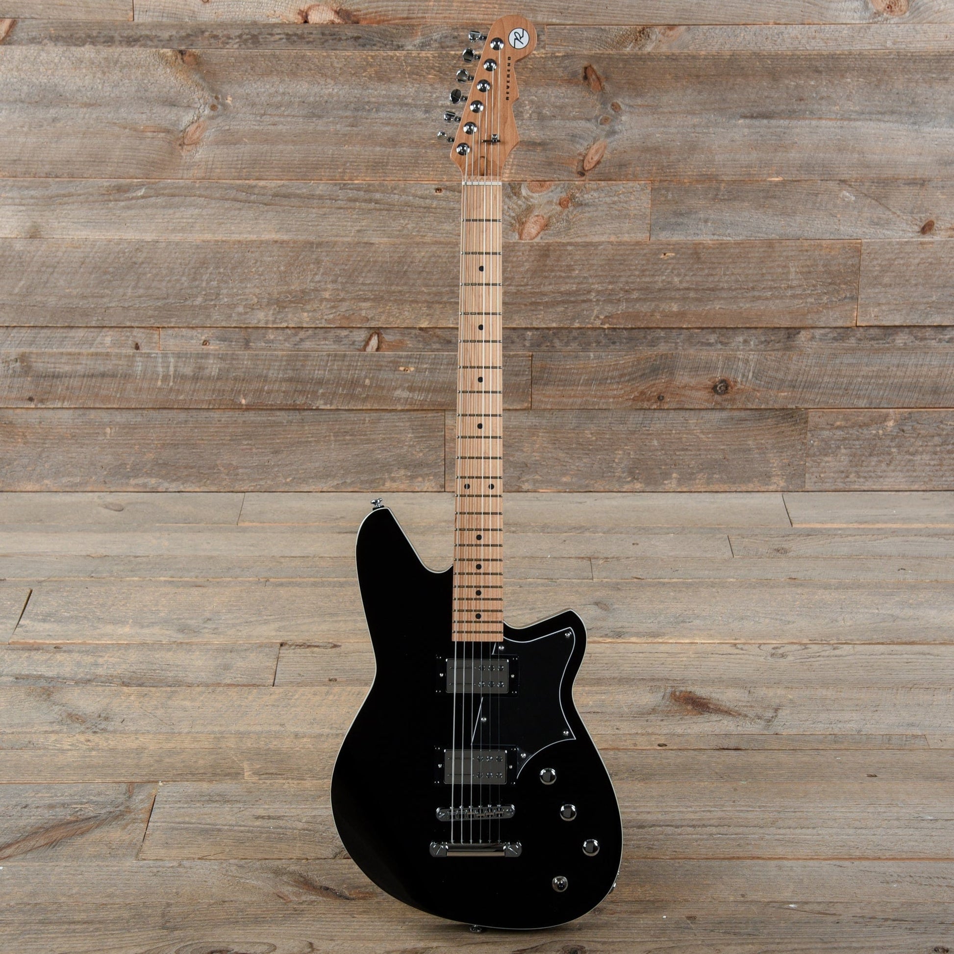 Reverend Descent RA Baritone Midnight Black Electric Guitars / Solid Body