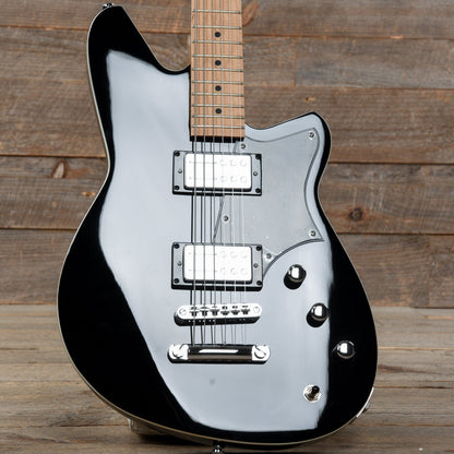 Reverend Descent RA Baritone Midnight Black Electric Guitars / Solid Body