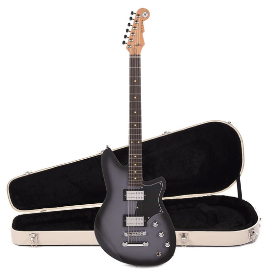 Reverend Descent RA Baritone Periwinkle Burst Hardshell Case Bundle Electric Guitars / Solid Body