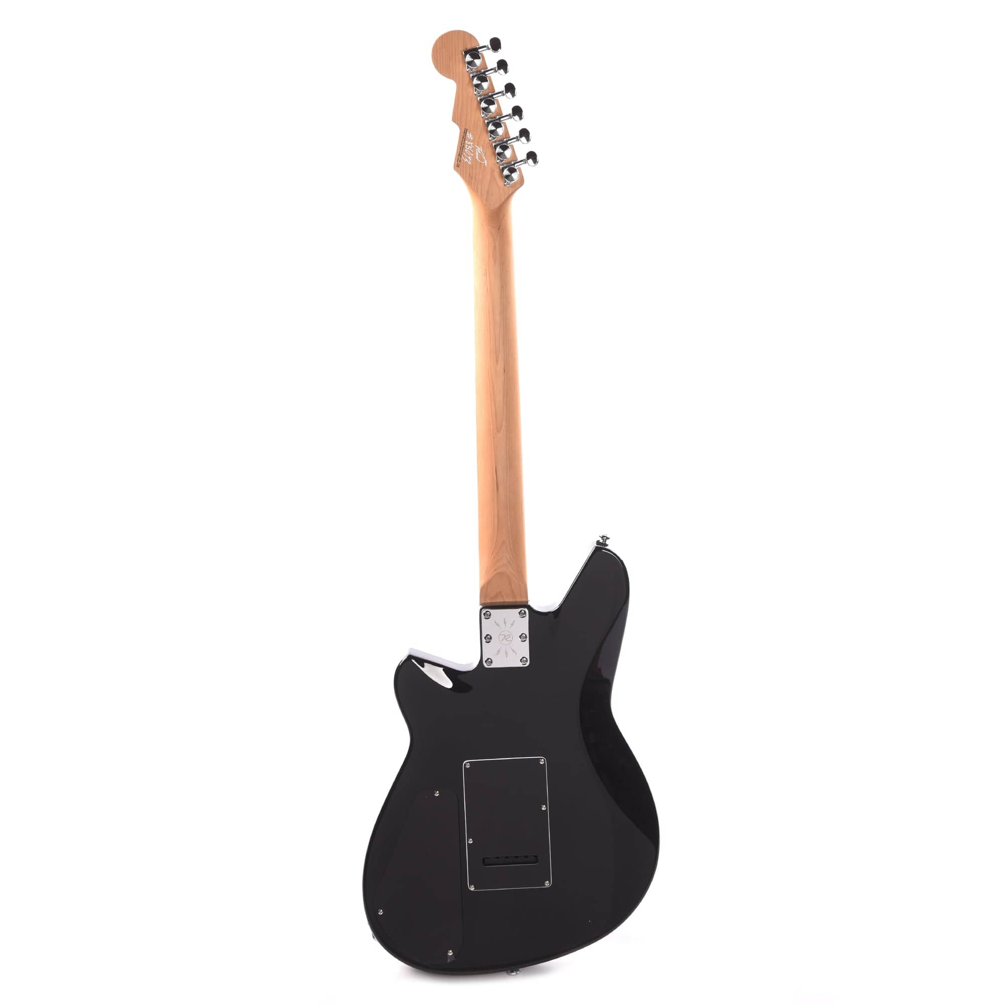 Reverend Descent W Baritone Midnight Black Electric Guitars / Solid Body