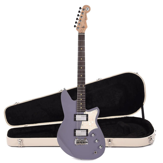 Reverend Descent W Baritone Periwinkle Hardshell Case Bundle Electric Guitars / Solid Body