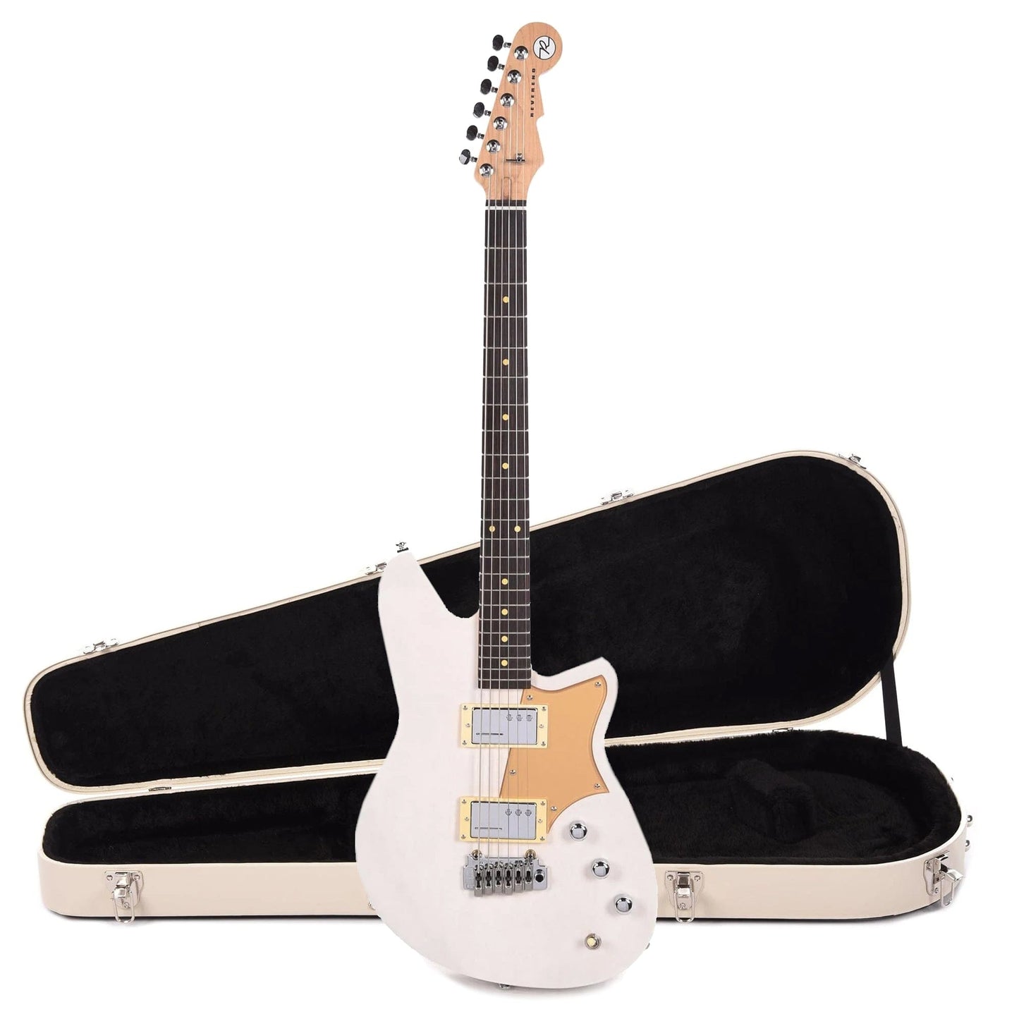 Reverend Descent W Trans White Hardshell Case Bundle Electric Guitars / Solid Body