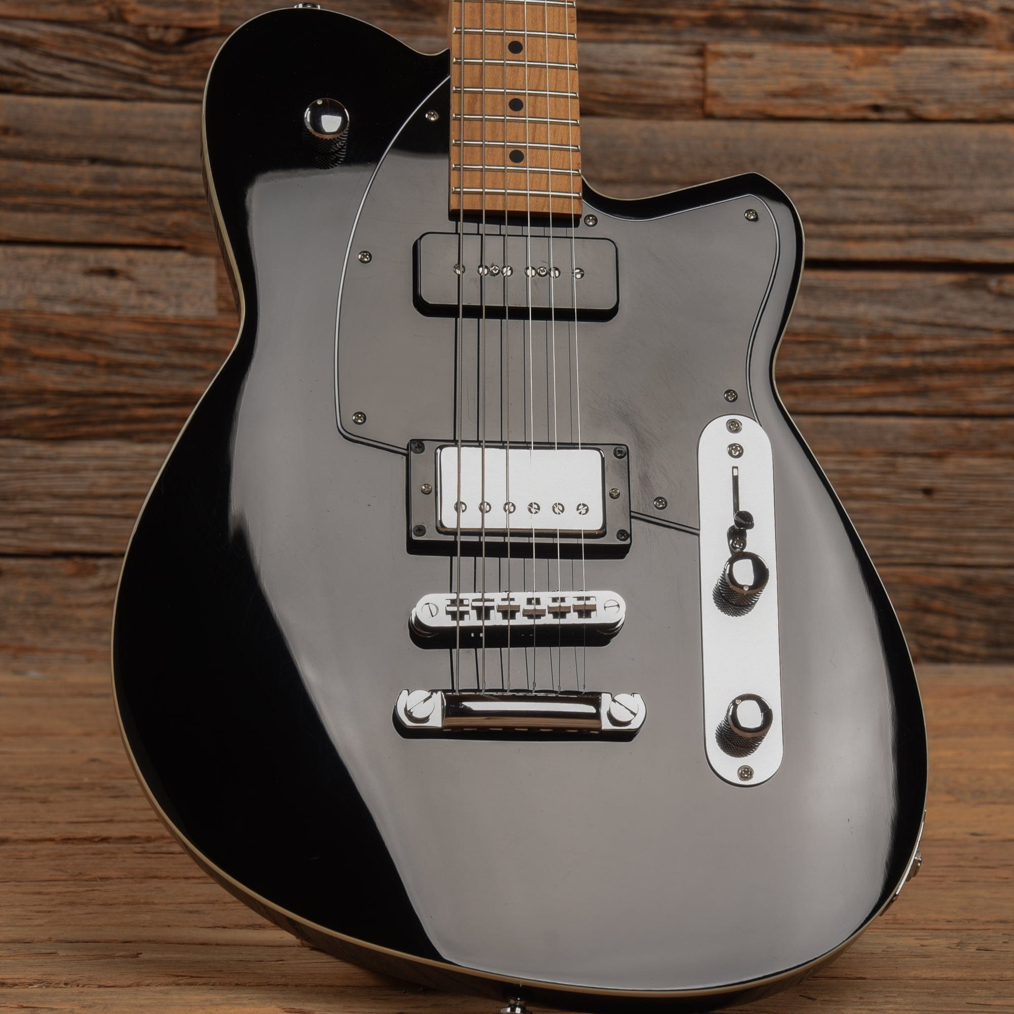 Reverend Double Agent OG Black Electric Guitars / Solid Body