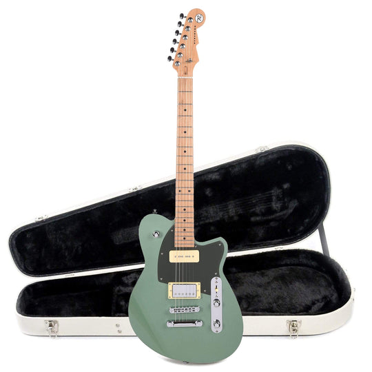Reverend Double Agent OG Metallic Alpine Hardshell Case Bundle Electric Guitars / Solid Body