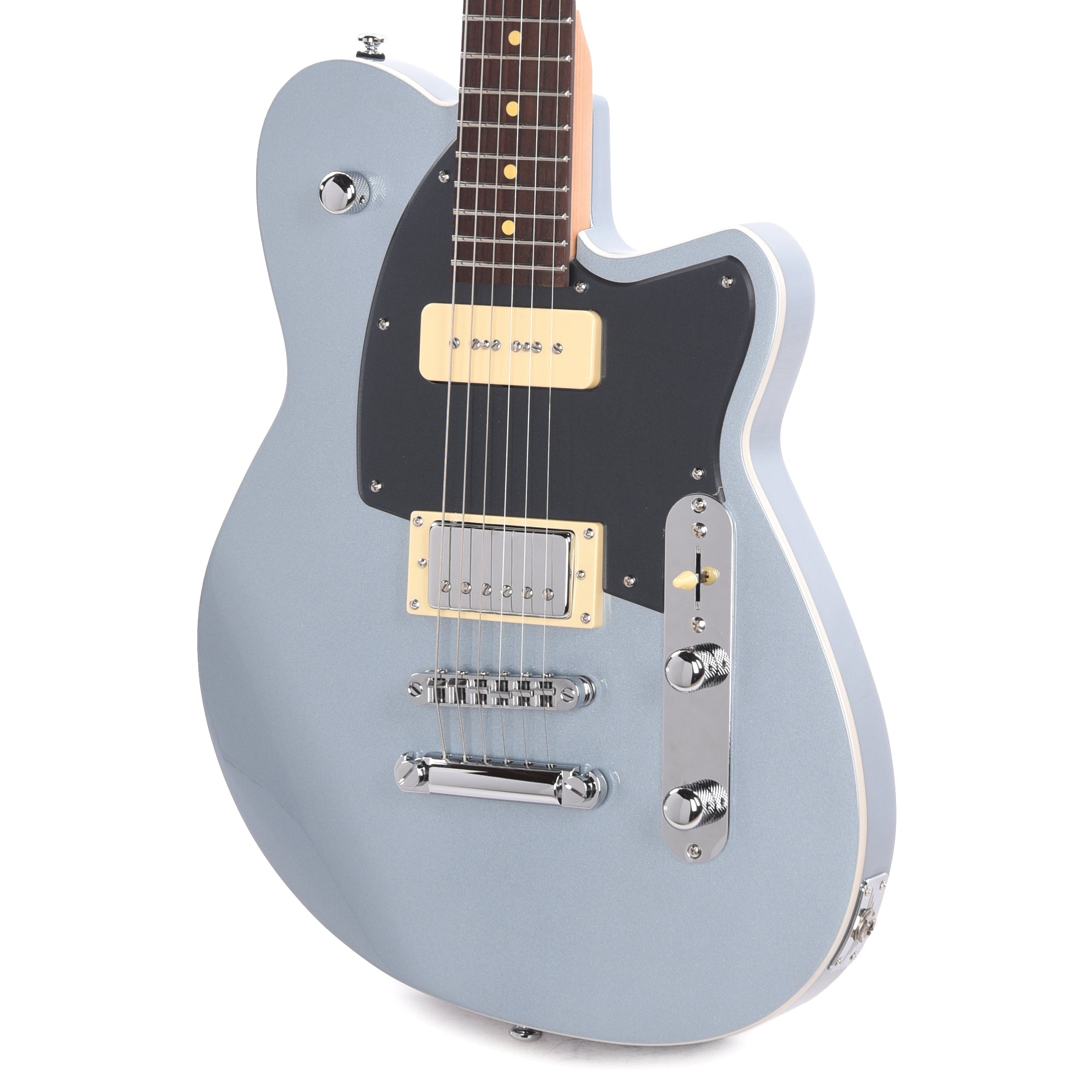 Reverend Double Agent OG Metallic Silver Freeze Electric Guitars / Solid Body