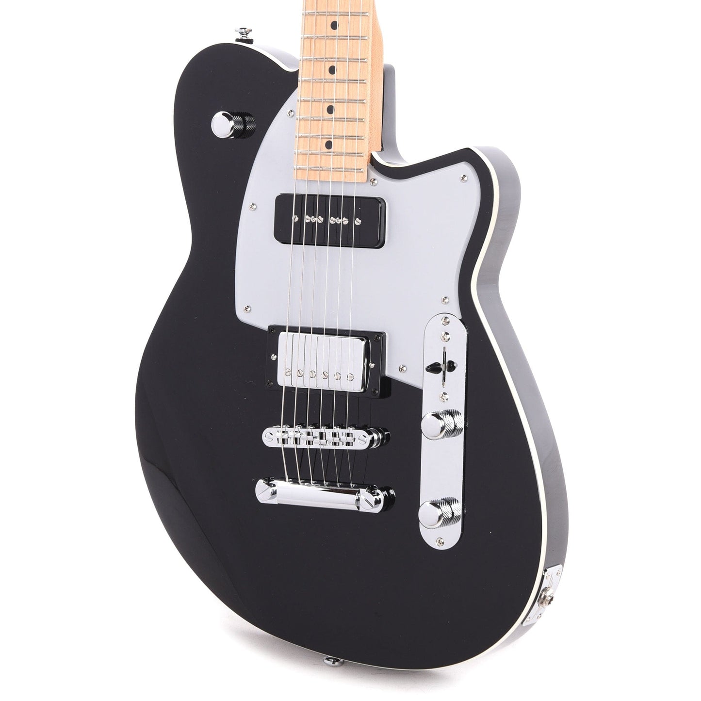 Reverend Double Agent OG Midnight Black Electric Guitars / Solid Body