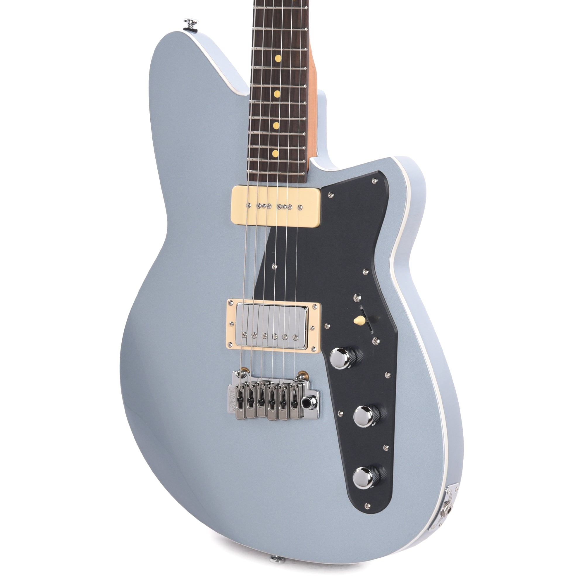 Reverend Double Agent W Metallic Silver Freeze Electric Guitars / Solid Body