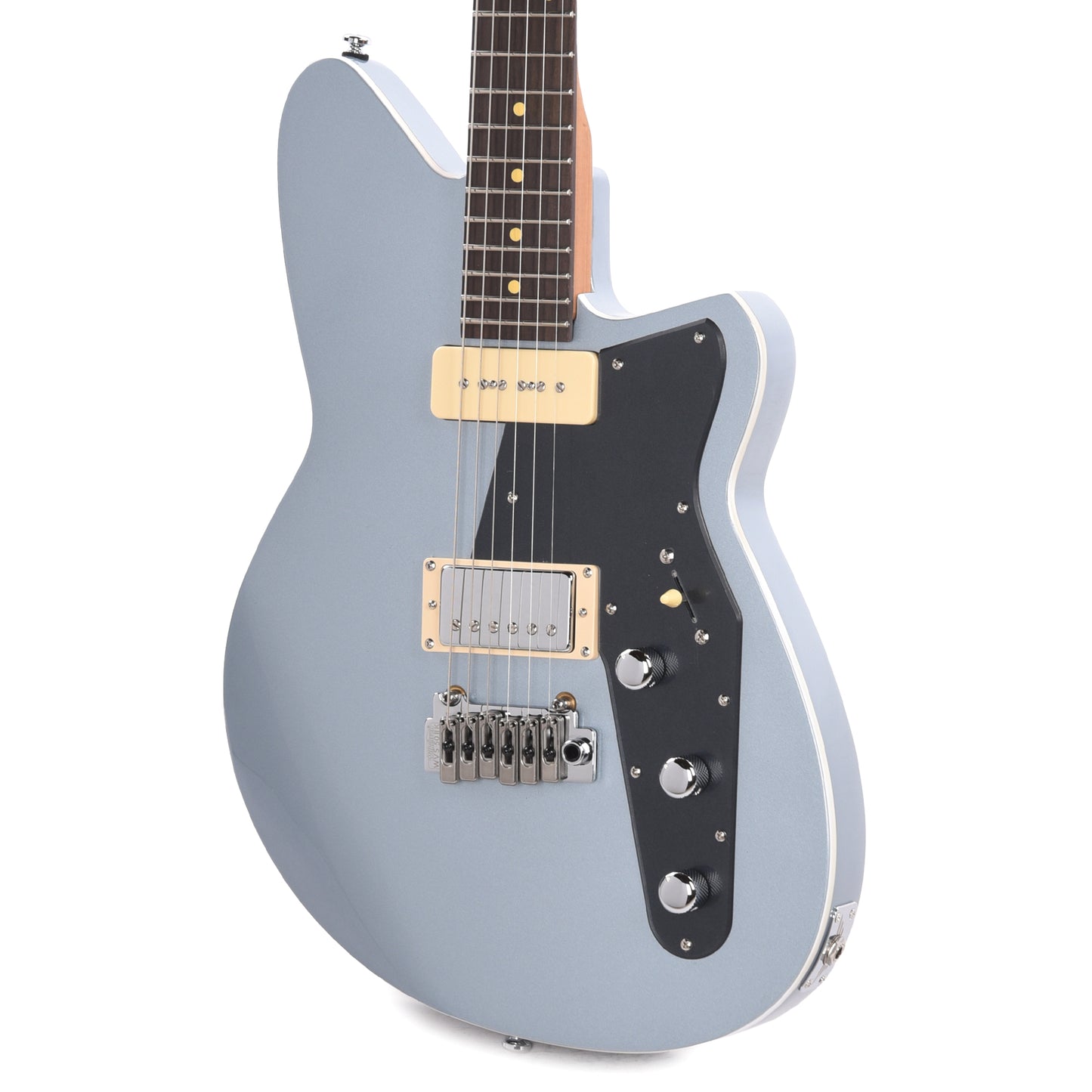 Reverend Double Agent W Metallic Silver Freeze Electric Guitars / Solid Body