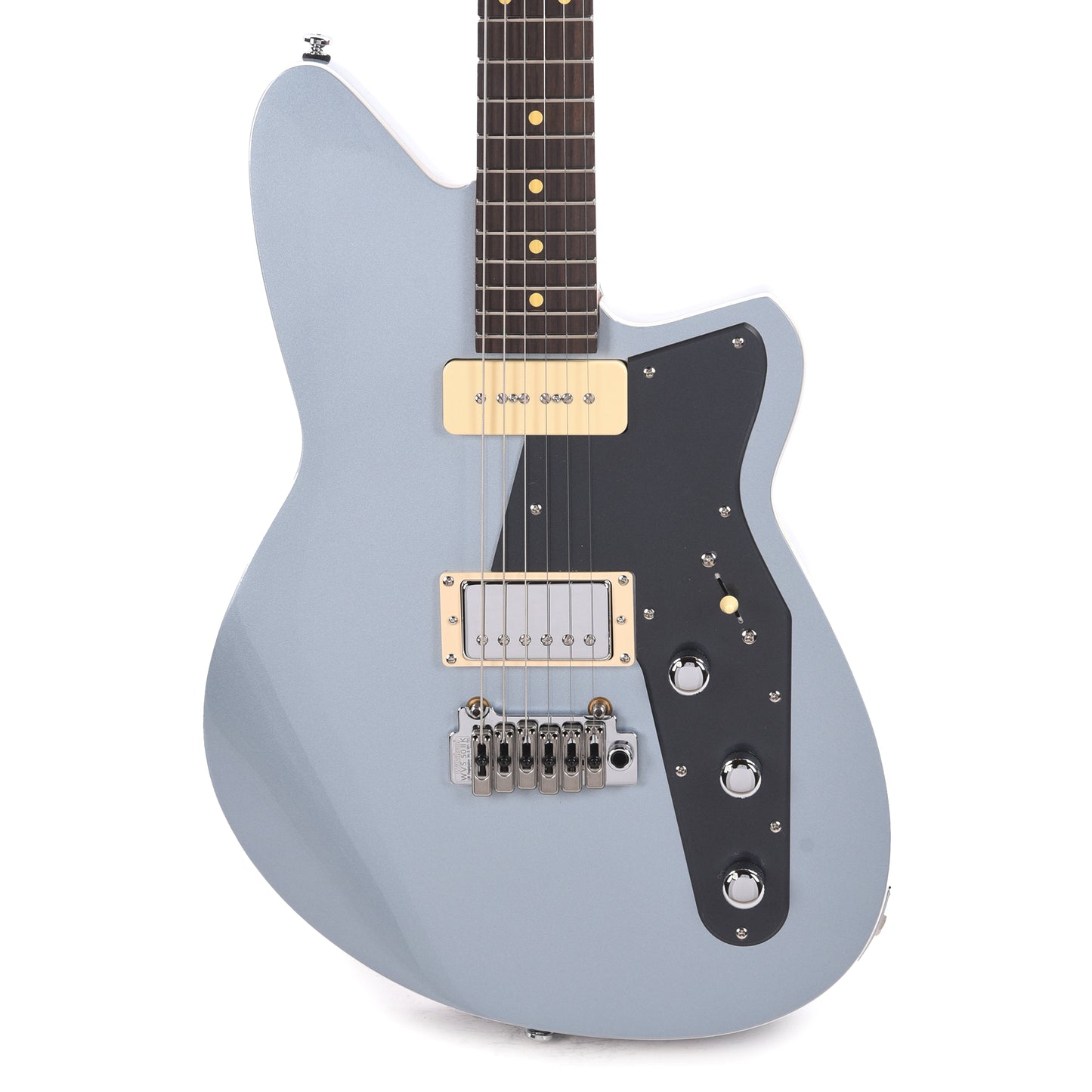 Reverend Double Agent W Metallic Silver Freeze Electric Guitars / Solid Body
