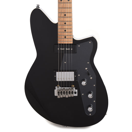 Reverend Double Agent W Midnight Black Electric Guitars / Solid Body