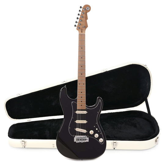 Reverend Gil Parris Signature GPS M Midnight Black Hardshell Case Bundle Electric Guitars / Solid Body