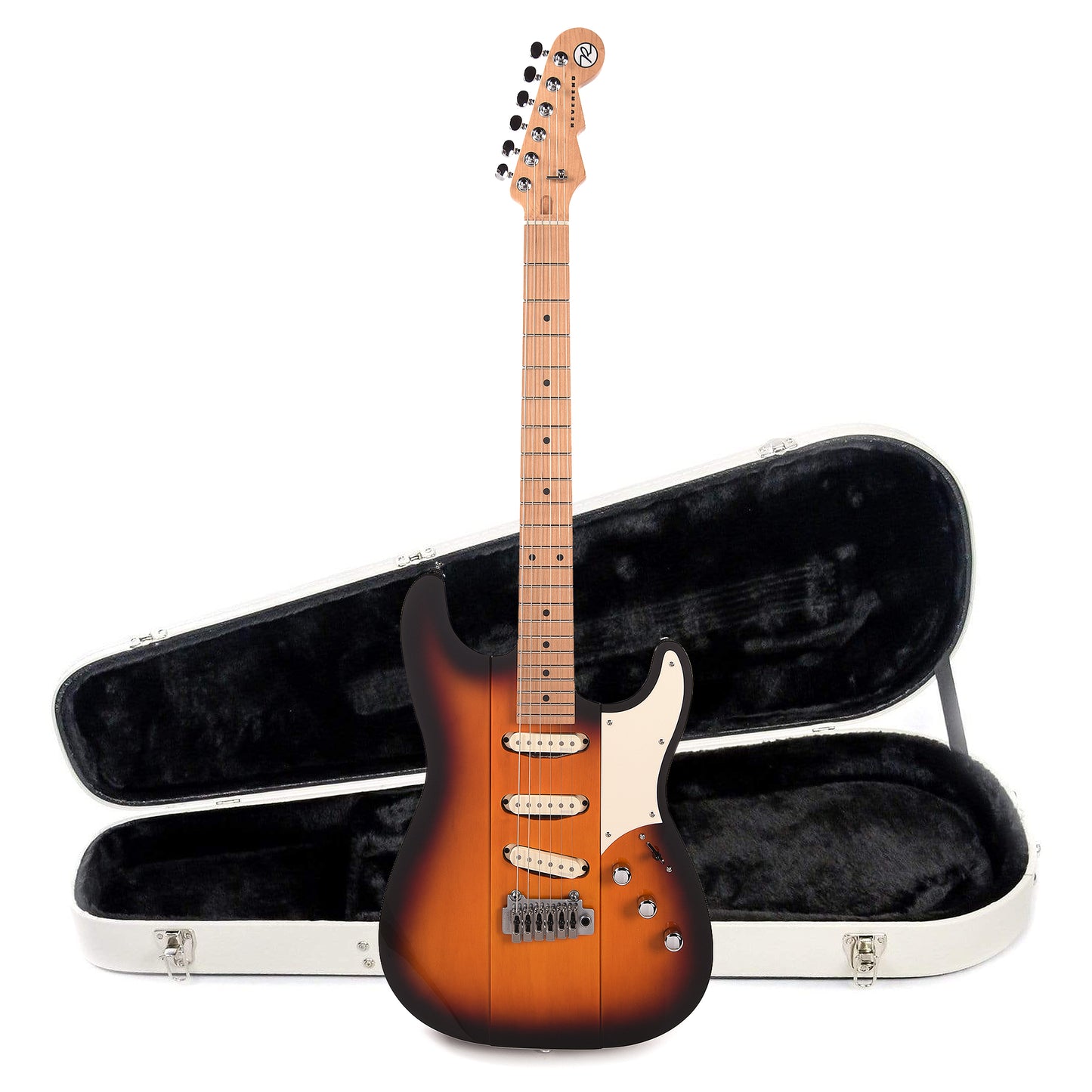 Reverend Greg Koch Gristle ST 3-Tone Burst Hardshell Case Bundle Electric Guitars / Solid Body