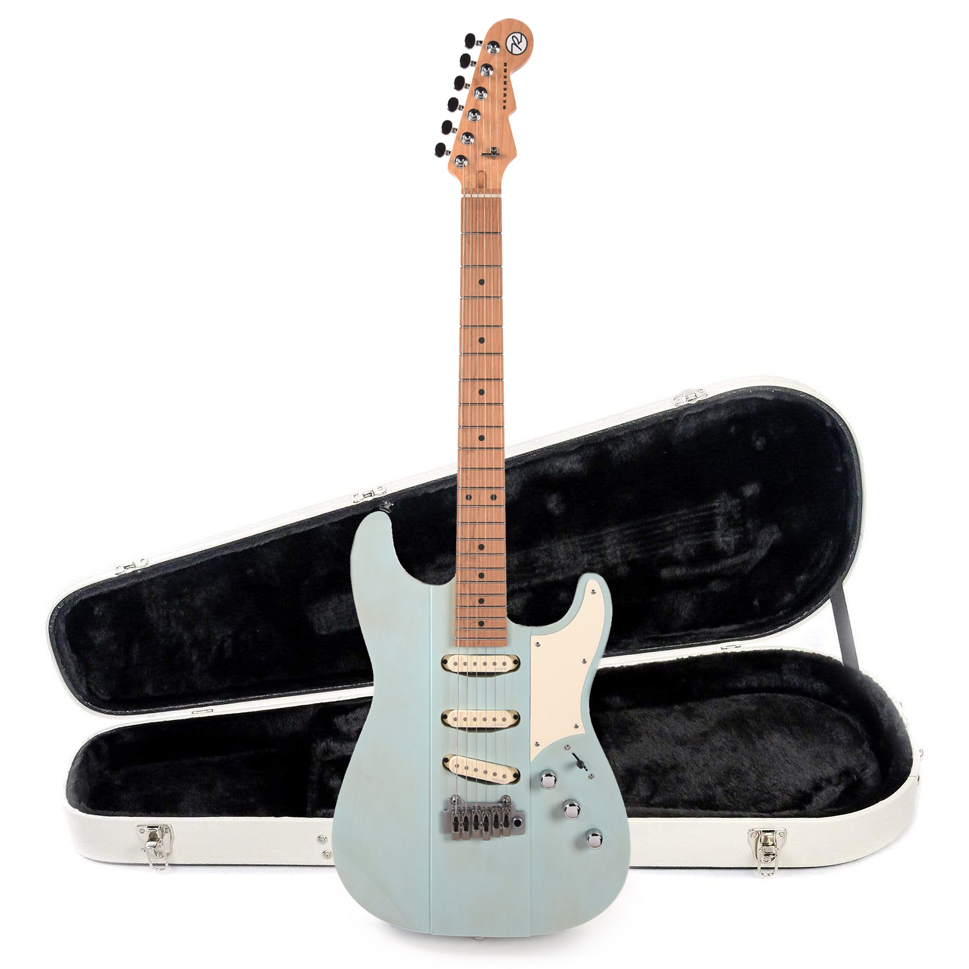 Reverend Greg Koch Gristle ST Blucifer Hardshell Case Bundle Electric Guitars / Solid Body