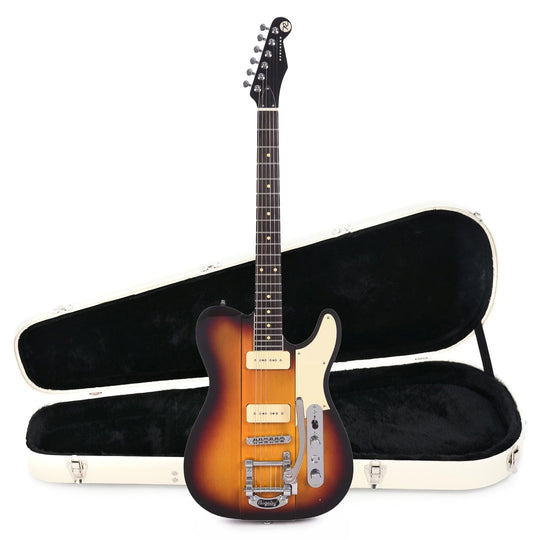 Reverend Greg Koch Signature Gristle 90 3-Tone Burst Hardshell Case Bundle Electric Guitars / Solid Body