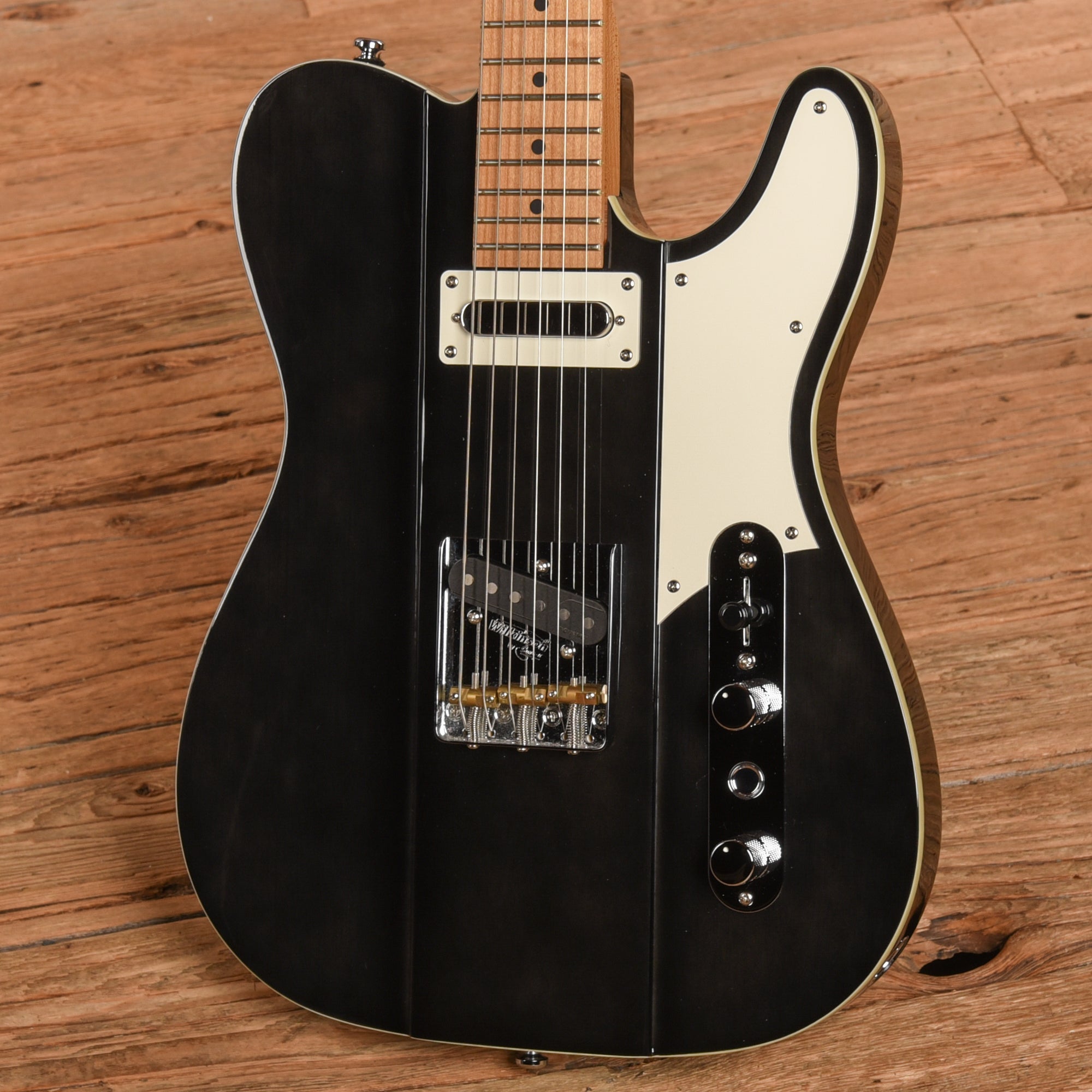 Reverend Greg Koch Signature Gristlemaster Wildwood Exclusive Transparent Black Electric Guitars / Solid Body