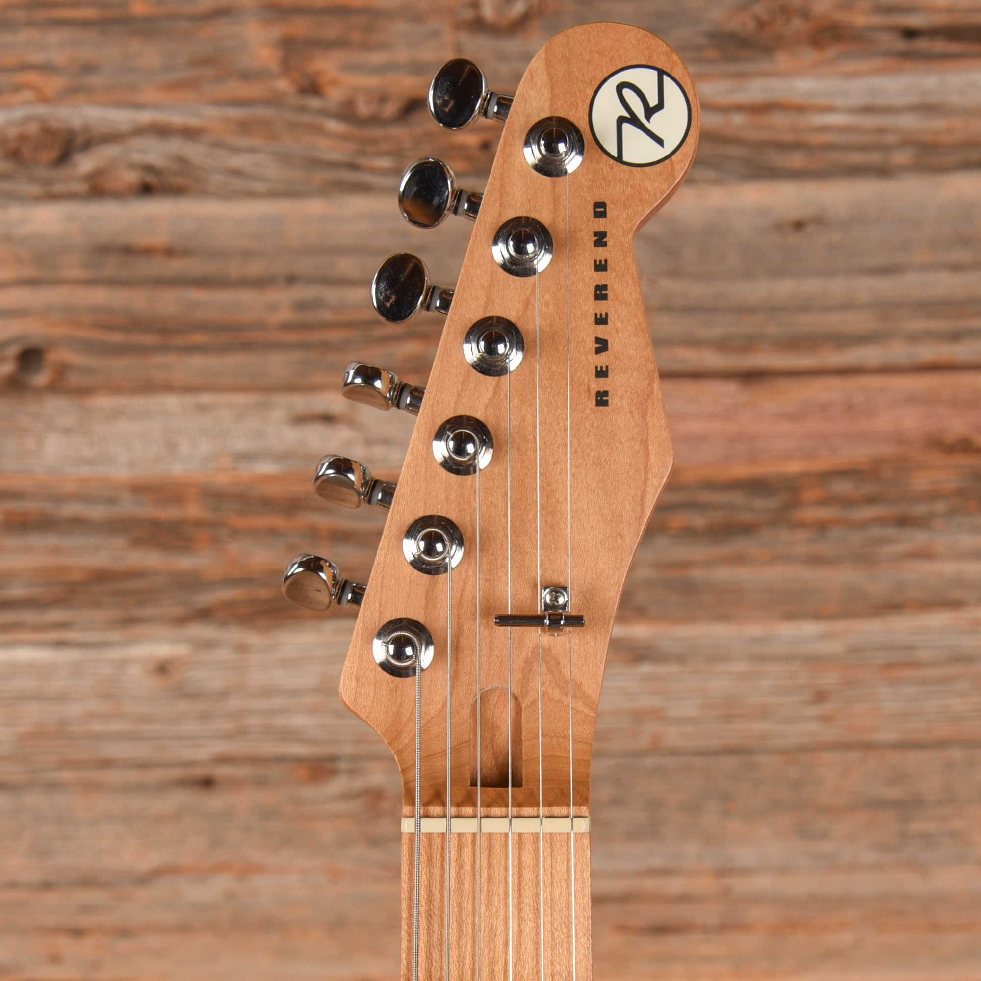Reverend Greg Koch Signature Gristlemaster Wildwood Exclusive Transparent Black Electric Guitars / Solid Body