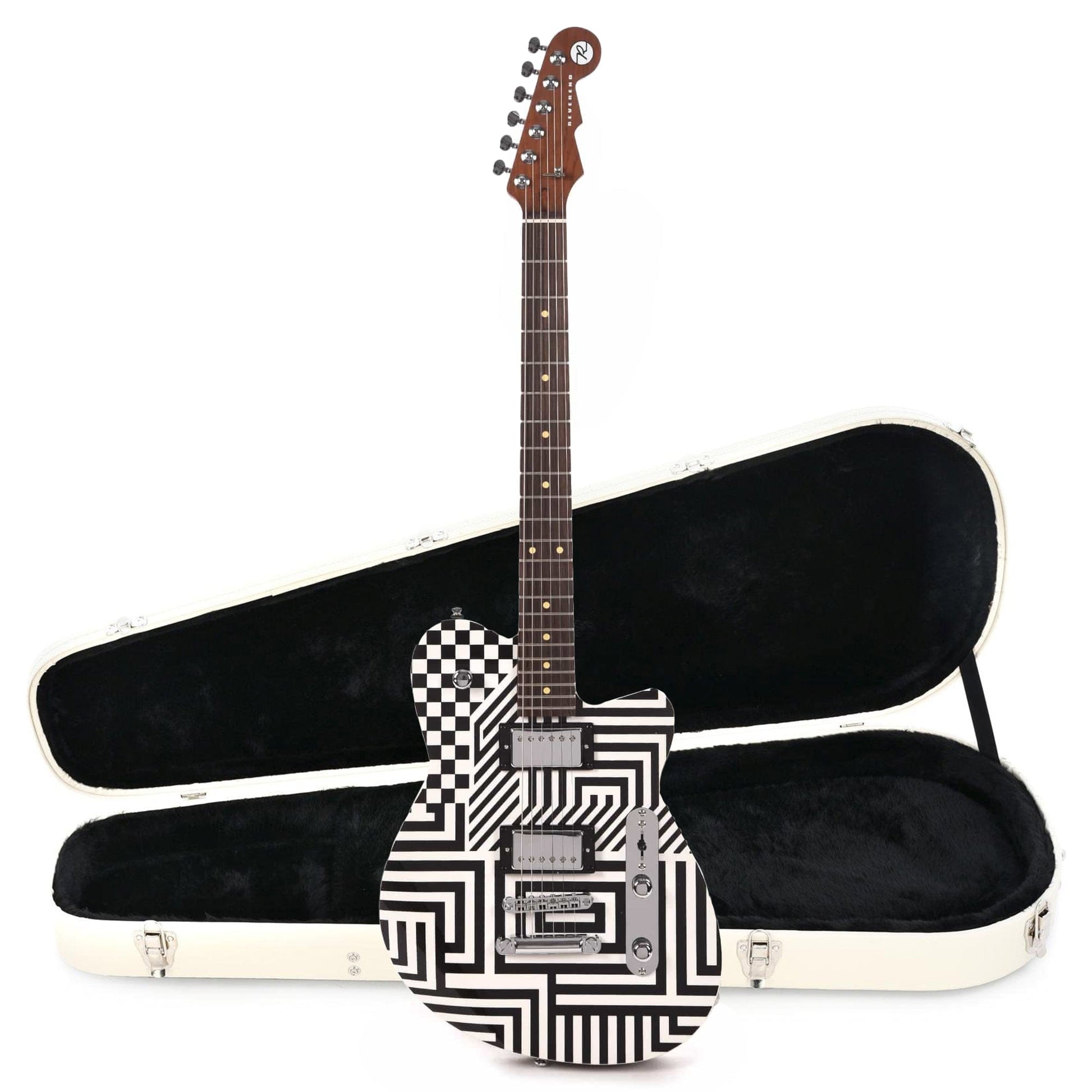 Reverend Jenn Wasner Signature Optic Interruption Hardshell Case Bundle Electric Guitars / Solid Body