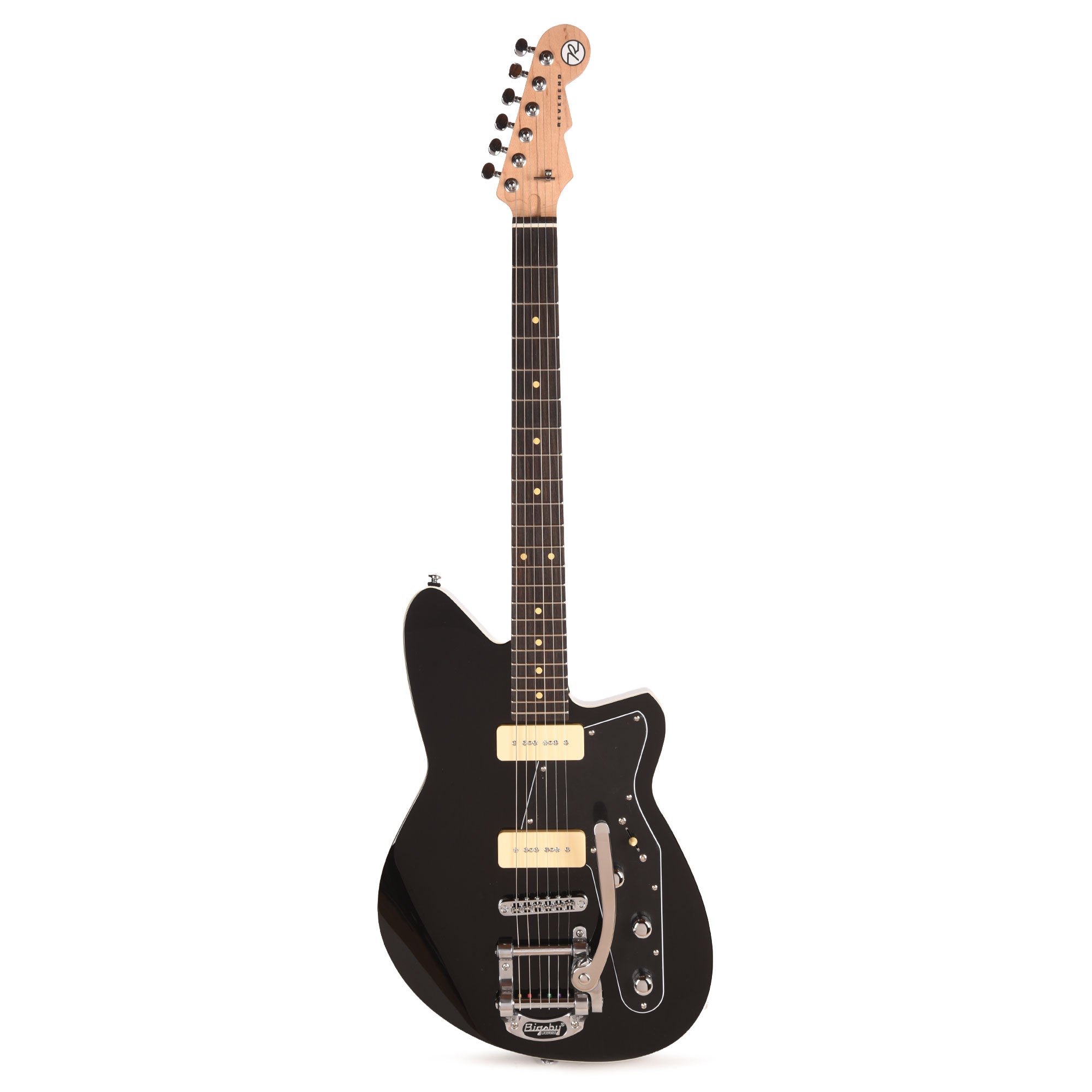 Reverend Jetstream 290 w/ Bigsby Electric Guitar Midnight Black Electric Guitars / Solid Body