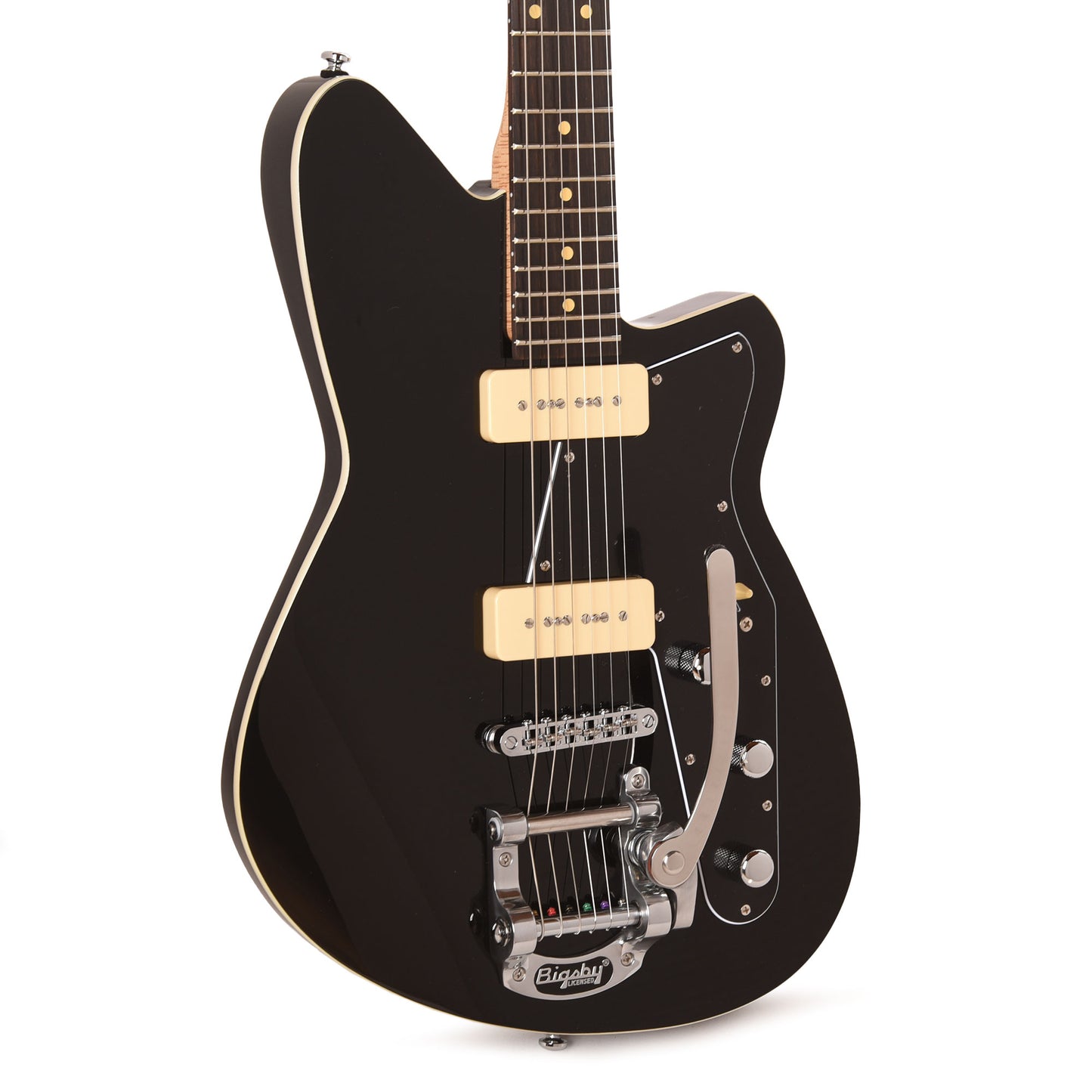 Reverend Jetstream 290 w/ Bigsby Electric Guitar Midnight Black Electric Guitars / Solid Body