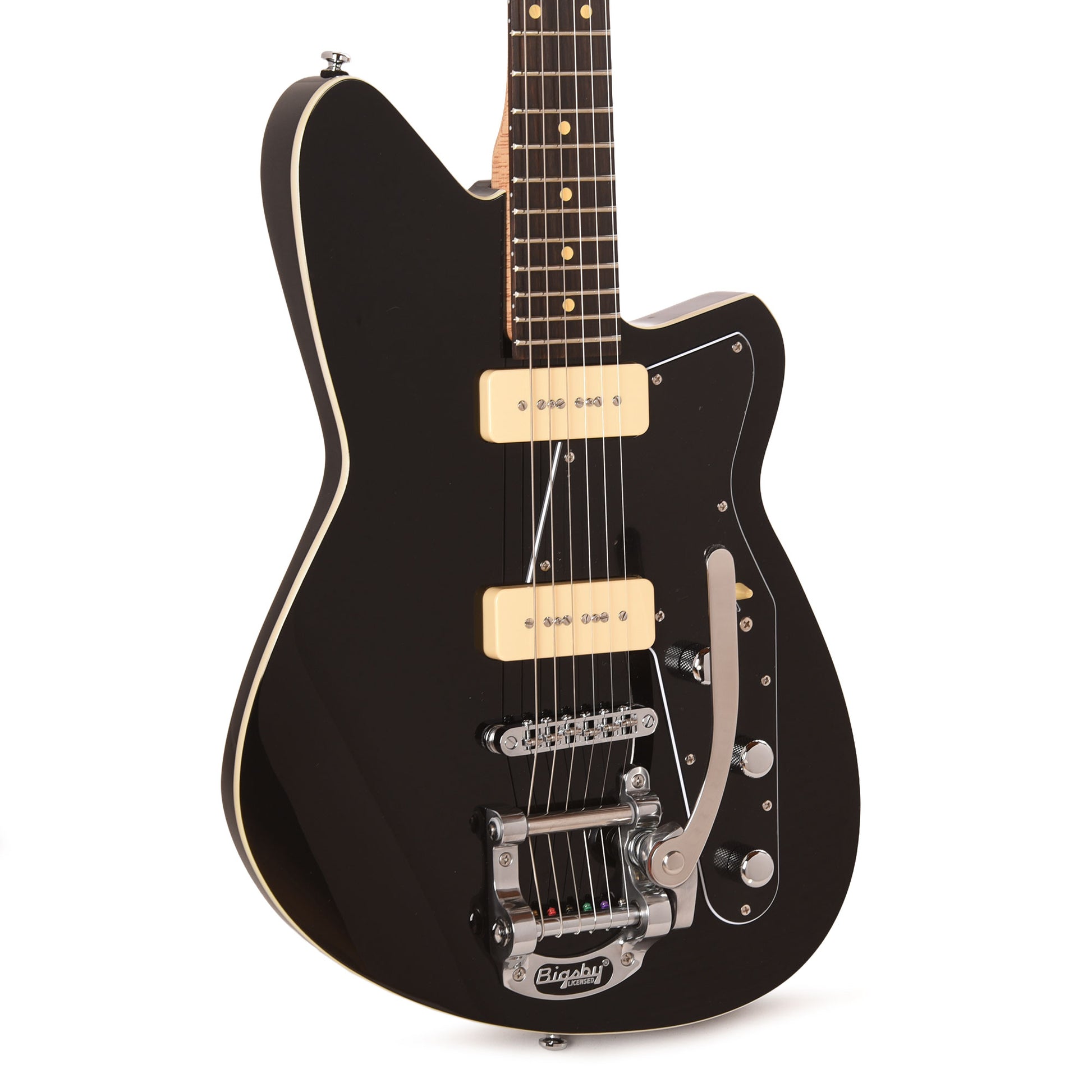 Reverend Jetstream 290 w/ Bigsby Electric Guitar Midnight Black Electric Guitars / Solid Body