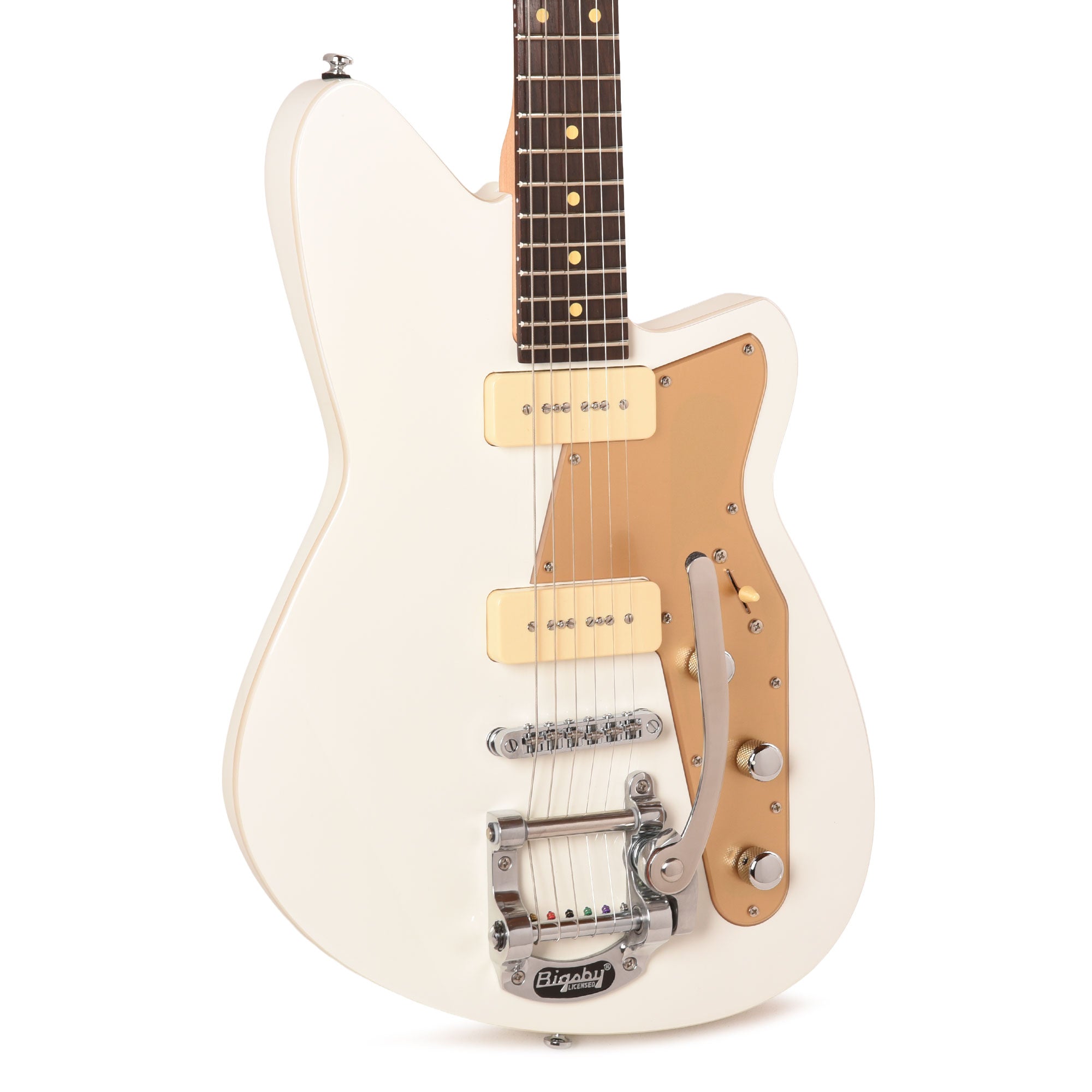 Reverend Jetstream 290 w/ Bigsby Electric Guitar Transparent White Electric Guitars / Solid Body