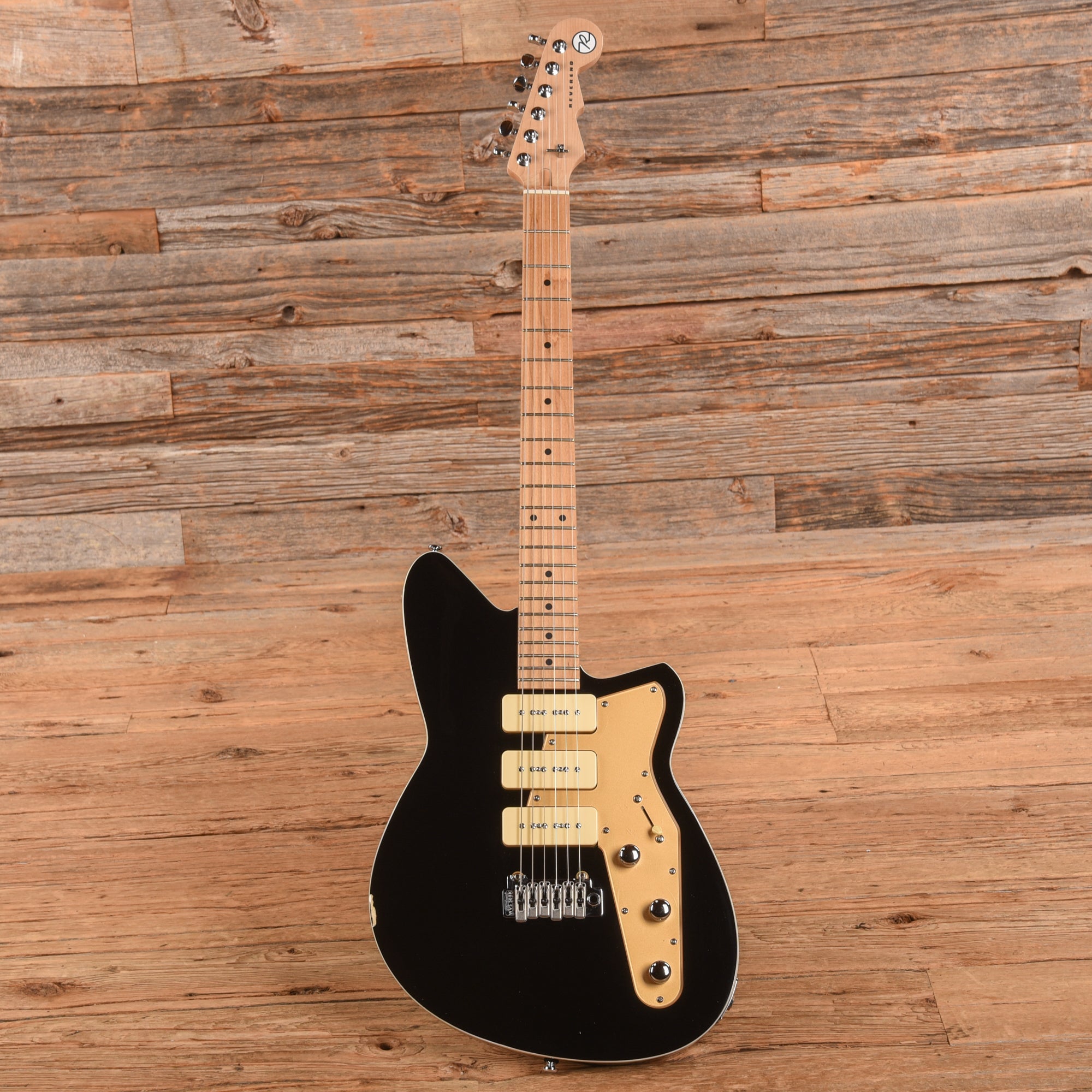 Reverend Jetstream 390 Midnight Black Electric Guitars / Solid Body