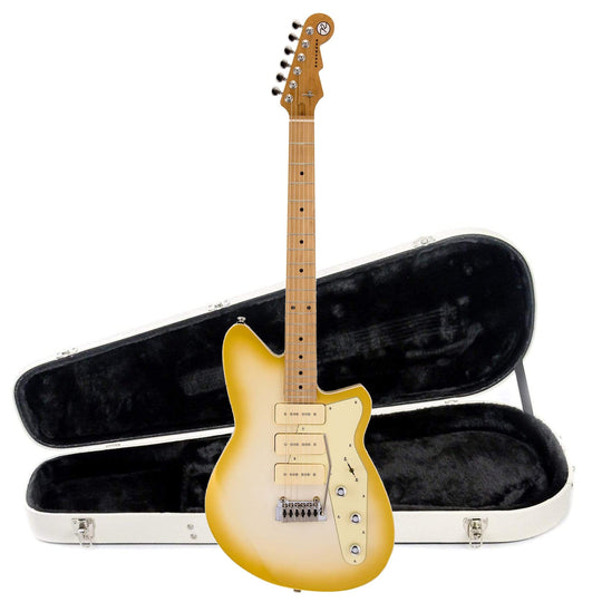 Reverend Jetstream 390 Venetian Pearl Hardshell Case Bundle Electric Guitars / Solid Body