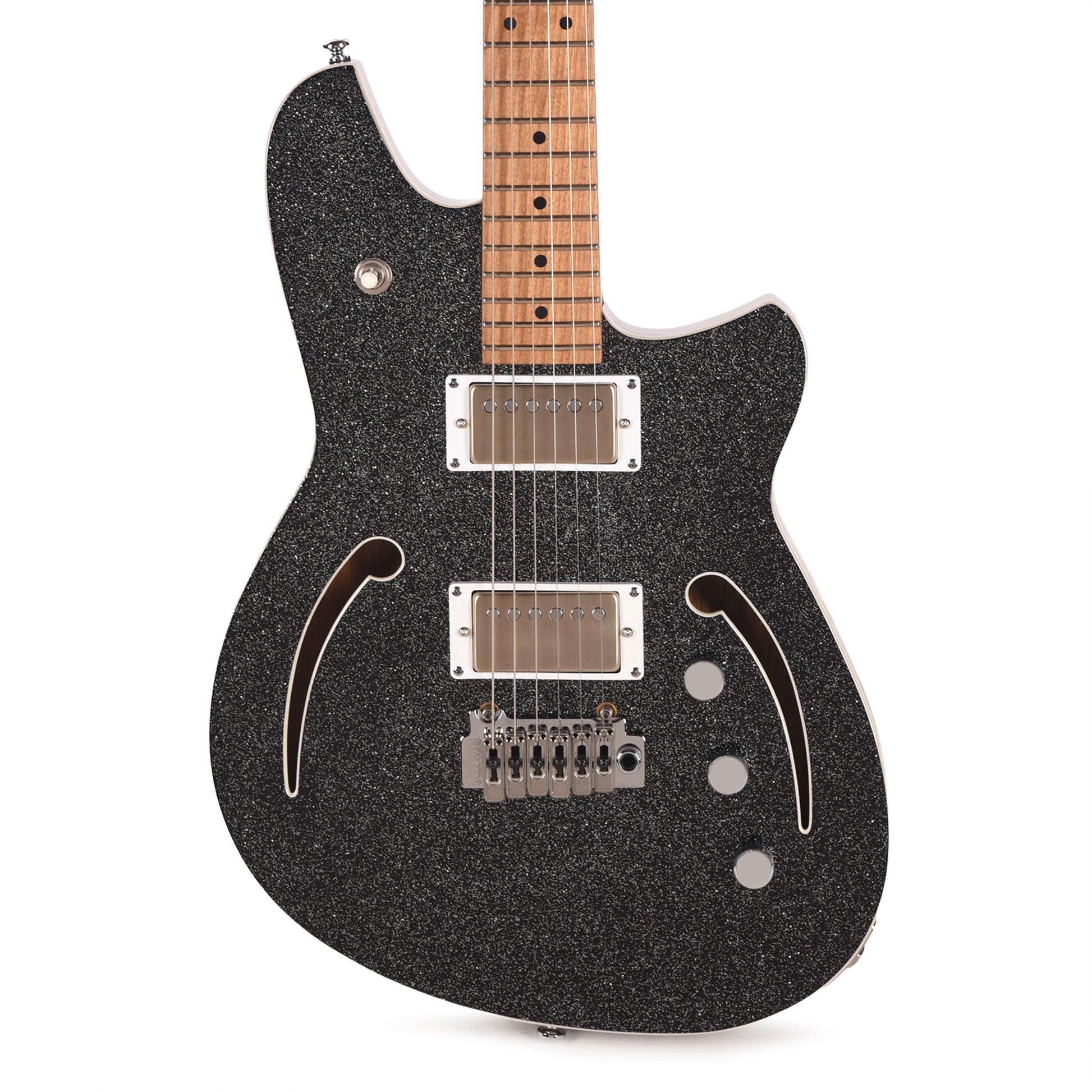 Reverend Kingbolt Air HH Electric Guitar Black Sparkle Electric Guitars / Solid Body