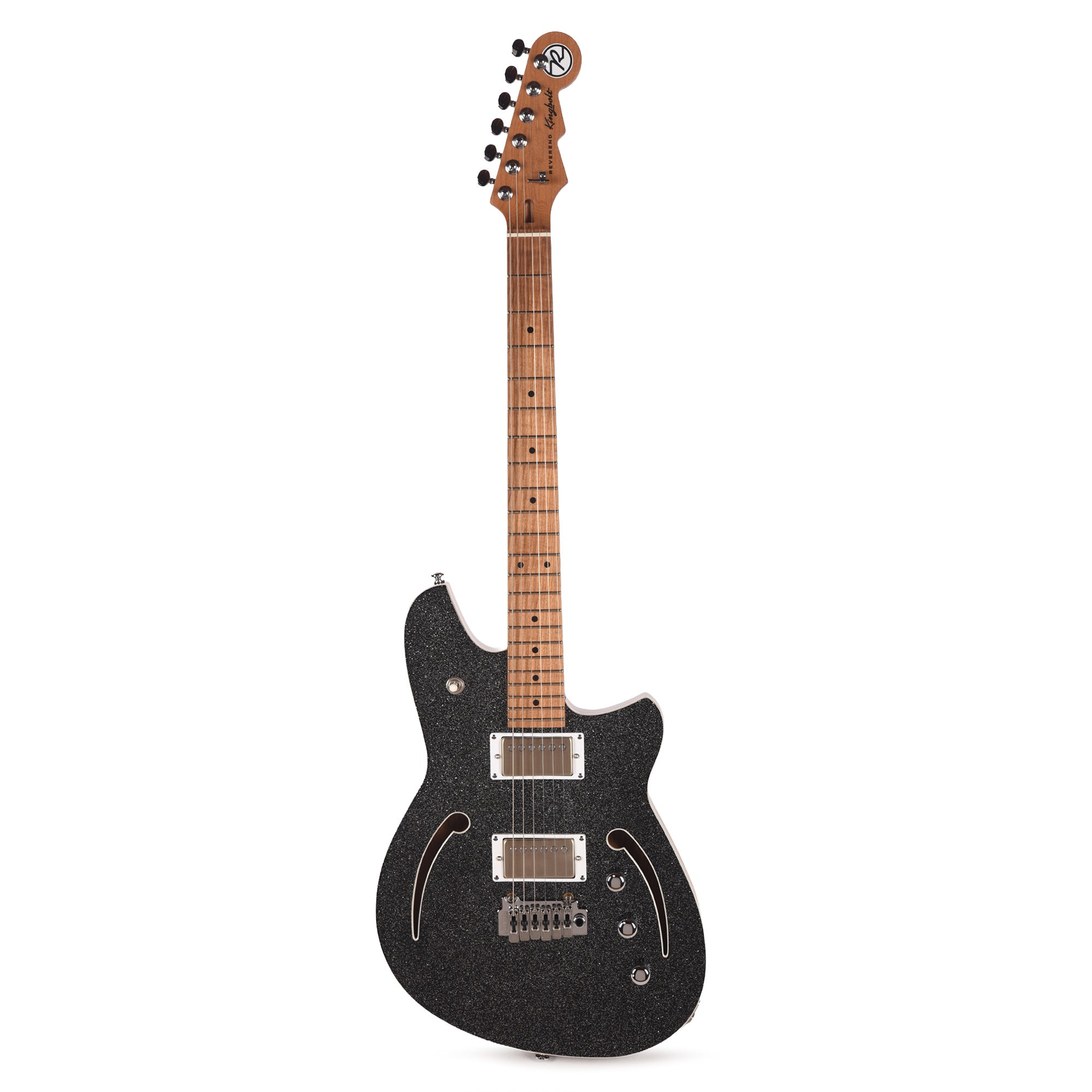 Reverend Kingbolt Air HH Electric Guitar Black Sparkle Electric Guitars / Solid Body