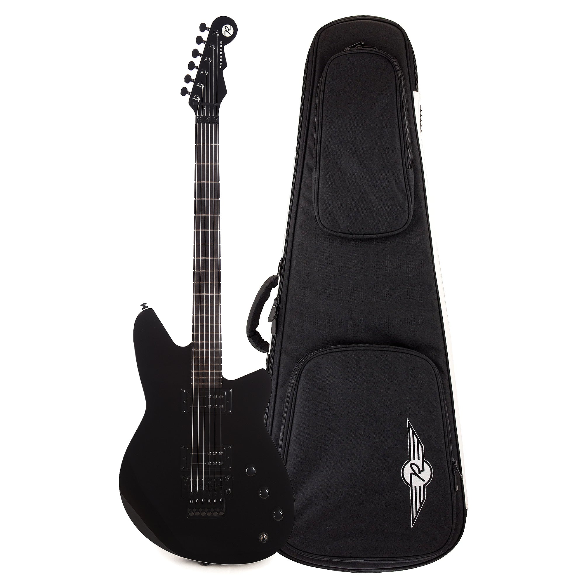 Reverend Kingbolt Blackout Edition Soft Case Bundle Electric Guitars / Solid Body