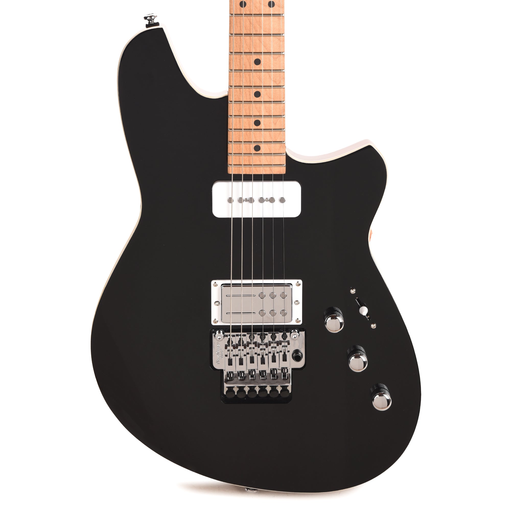 Reverend Kingbolt H90 Electric Guitar w/ Floyd Rose Midnight Black Electric Guitars / Solid Body