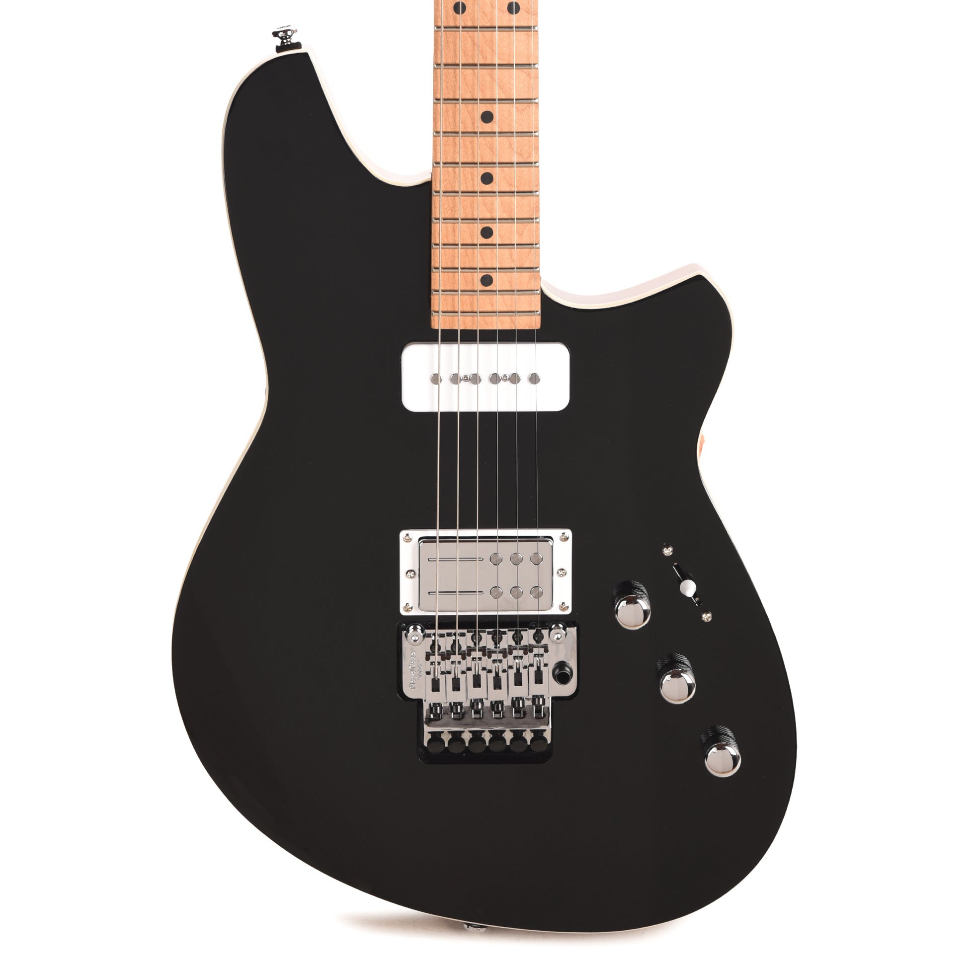 Reverend Kingbolt H90 Electric Guitar w/ Floyd Rose Midnight Black Electric Guitars / Solid Body
