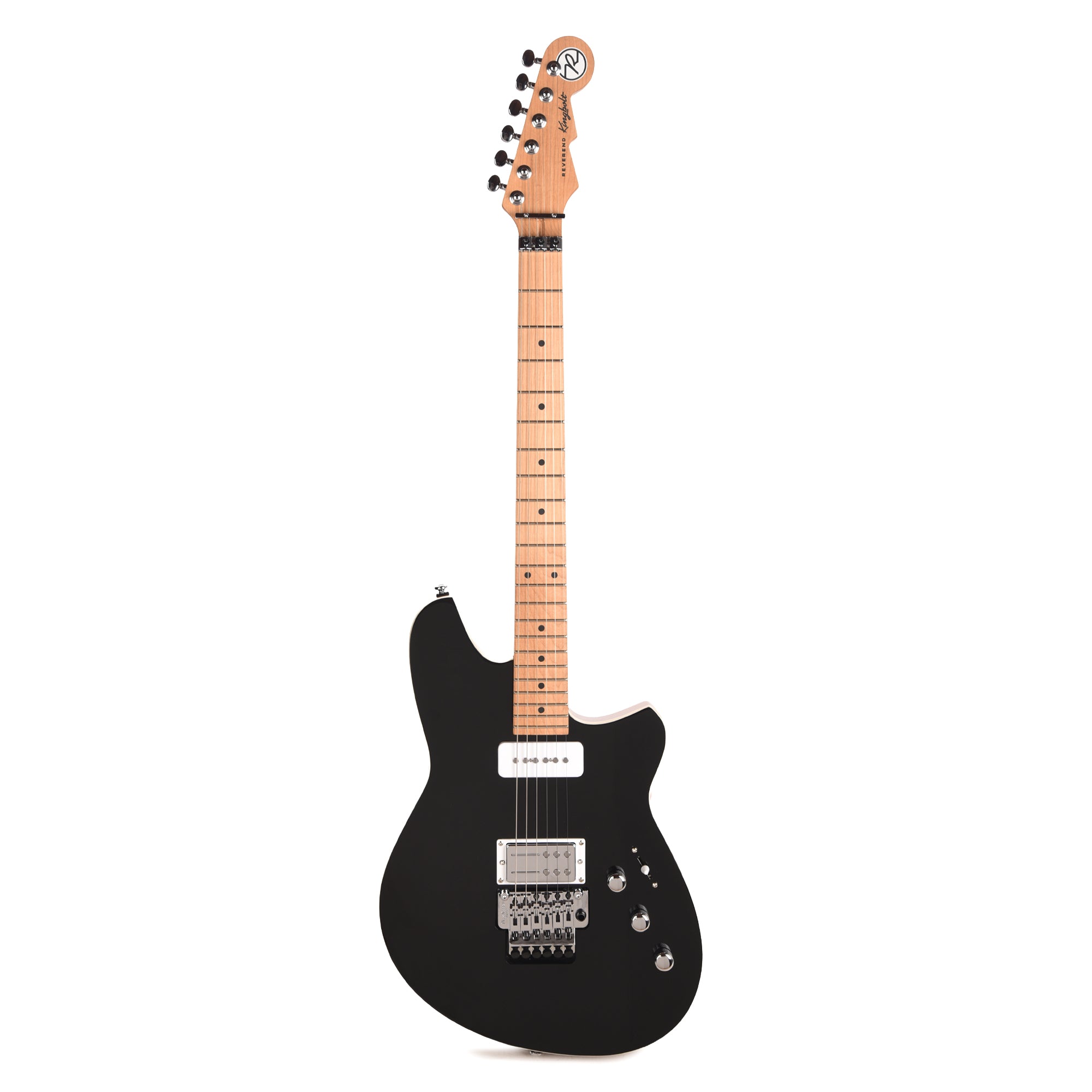 Reverend Kingbolt H90 Electric Guitar w/ Floyd Rose Midnight Black Electric Guitars / Solid Body