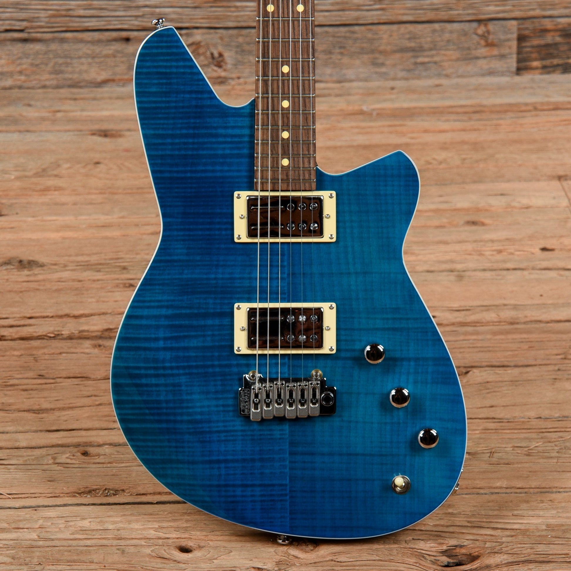 Reverend Kingbolt RA Blue Flame Maple Electric Guitars / Solid Body