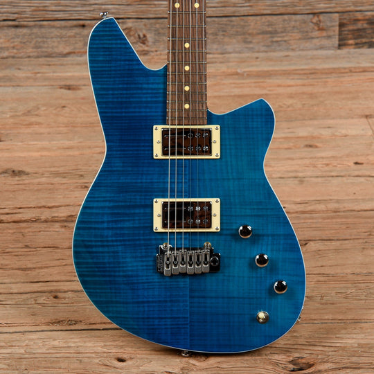 Reverend Kingbolt RA Blue Flame Maple Electric Guitars / Solid Body