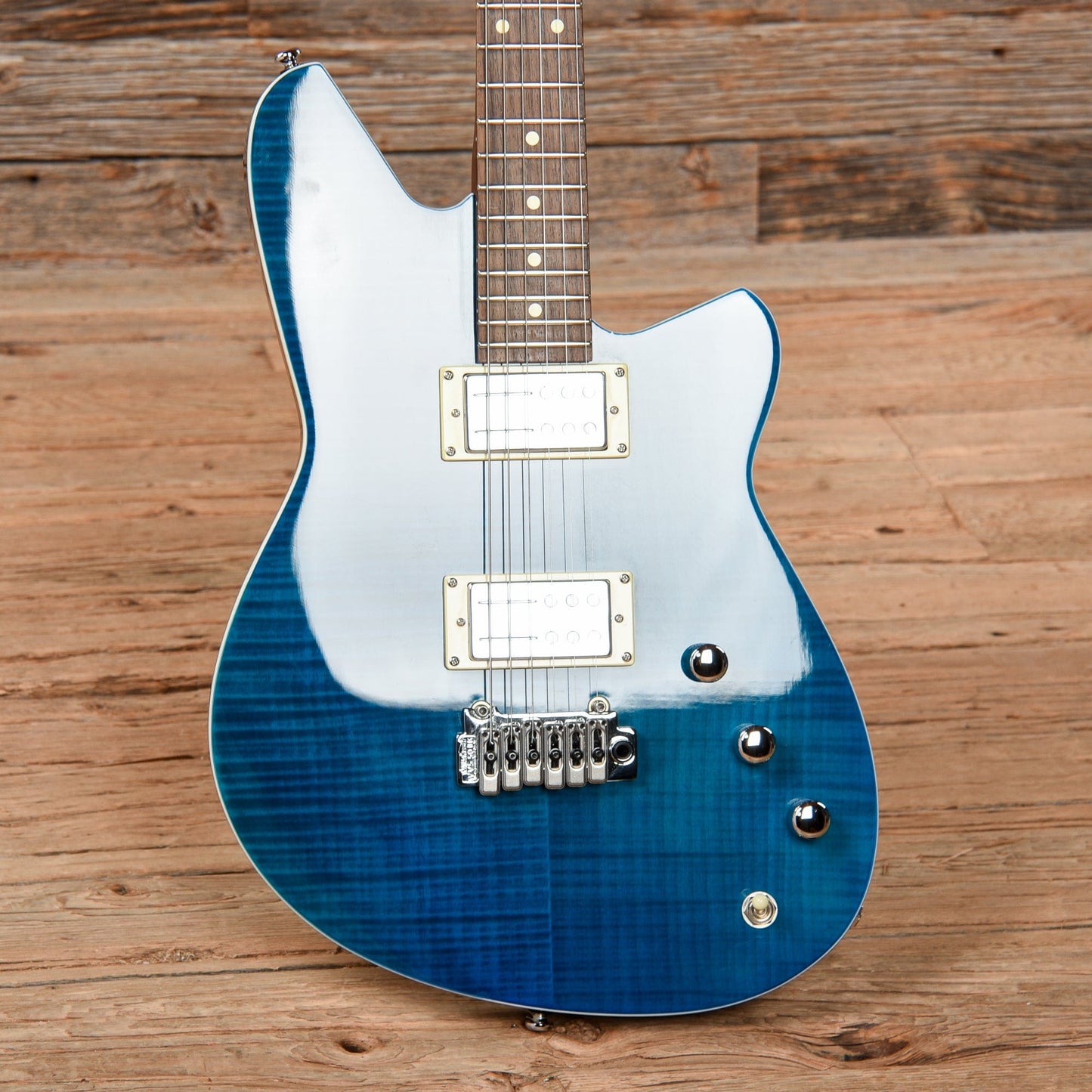 Reverend Kingbolt RA Blue Flame Maple Electric Guitars / Solid Body